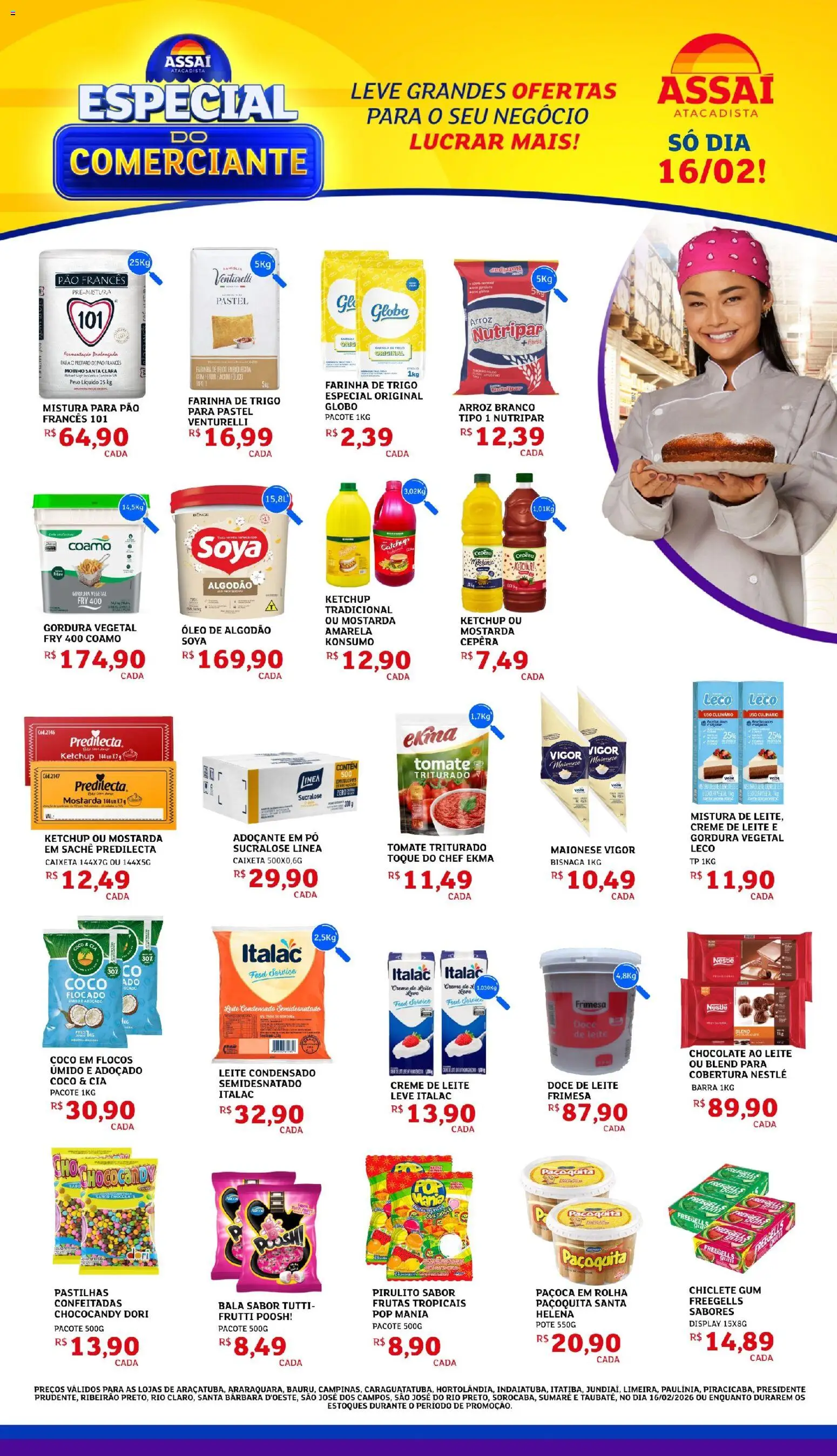 Pré-Visualização do folheto "Encarte - SP" da loja Assaí Atacadista válido a partir de 16/02/2026