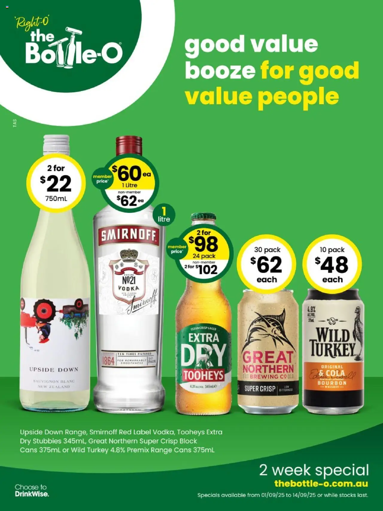 The Bottle-O catalogue valid from 01/09/2025 - page 1