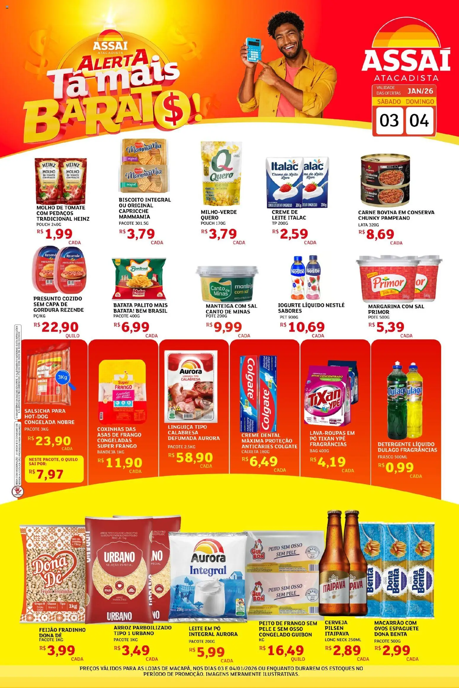 Pré-Visualização do folheto "Encarte - AP" da loja Assaí Atacadista válido a partir de 03/01/2026