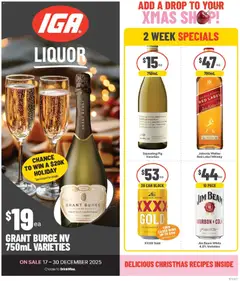 Preview of catalogue Add a Drop to your Xmas Shop 17/12 from shop Deals valid 16/12/2025