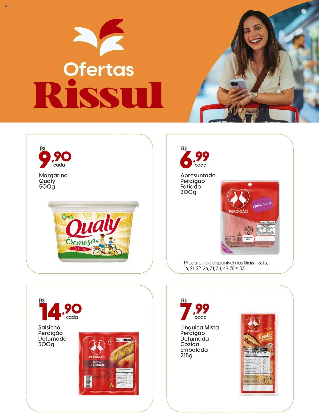 Rissul folheto "Ofertas da semana" válido a partir de 01/09/2025 - número de página 1 - Sal, Salsicha, Linguiça, Margarina