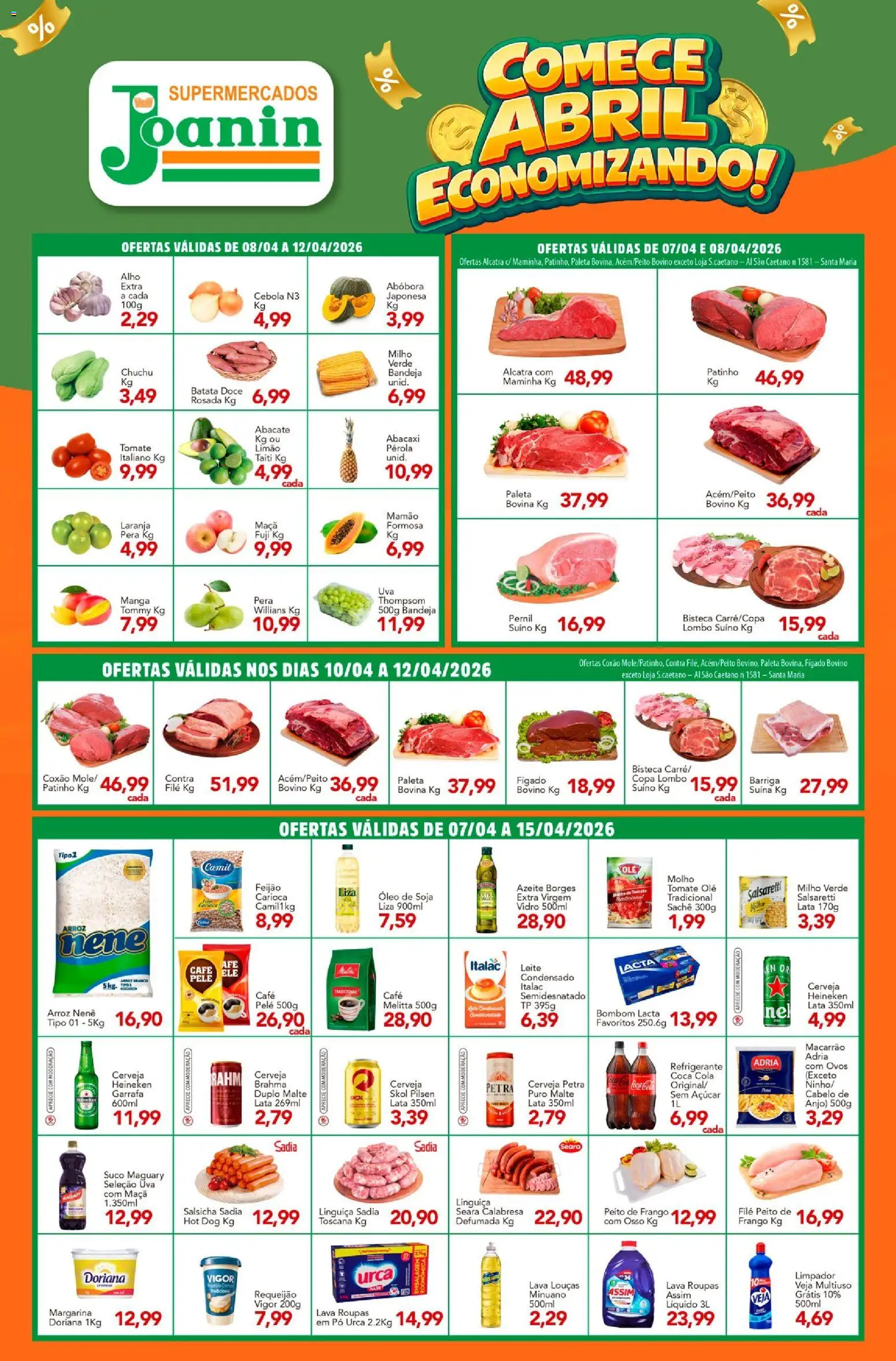 Pré-Visualização do folheto "Supermercados Joanin - Ofertas da semana" da loja Supermercados Joanin válido a partir de 07/04/2026