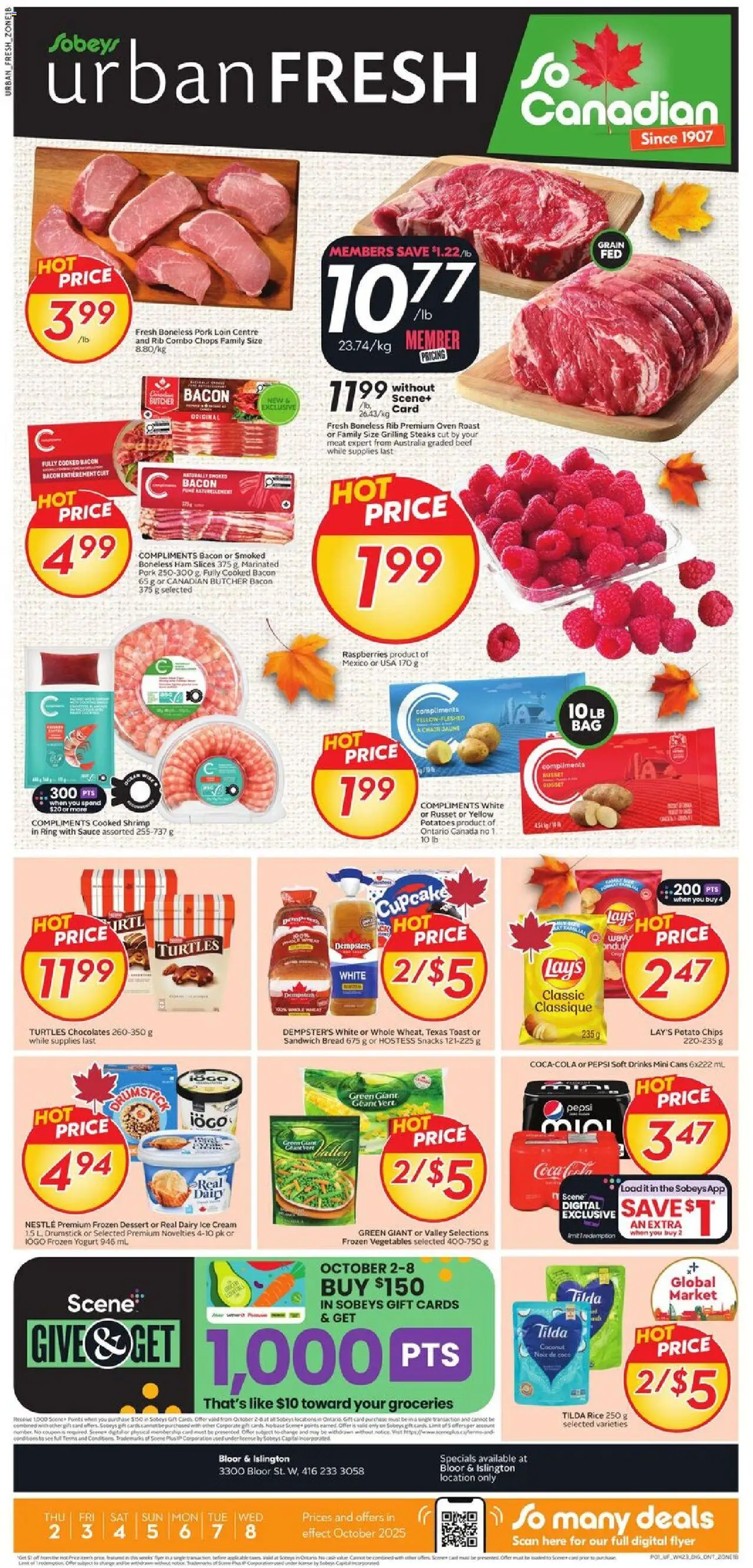 Sobeys flyer valid from Oct 02, 2025 - page number 1