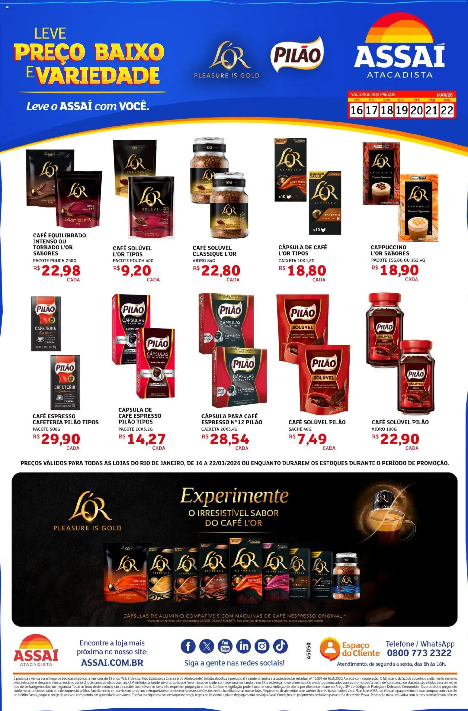 Pré-Visualização do folheto "Assaí Atacadista ofertas - RJ" da loja Assaí Atacadista válido a partir de 16/03/2026