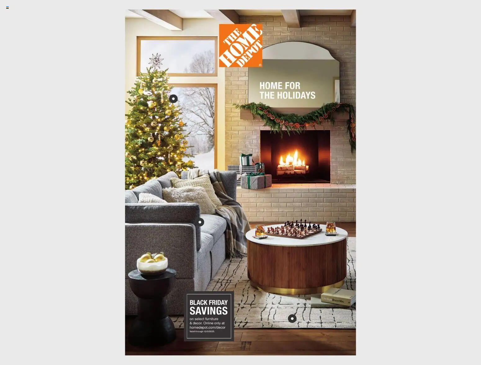 Ad Preview of Home Depot Holiday Catalog from 11/17/2025
