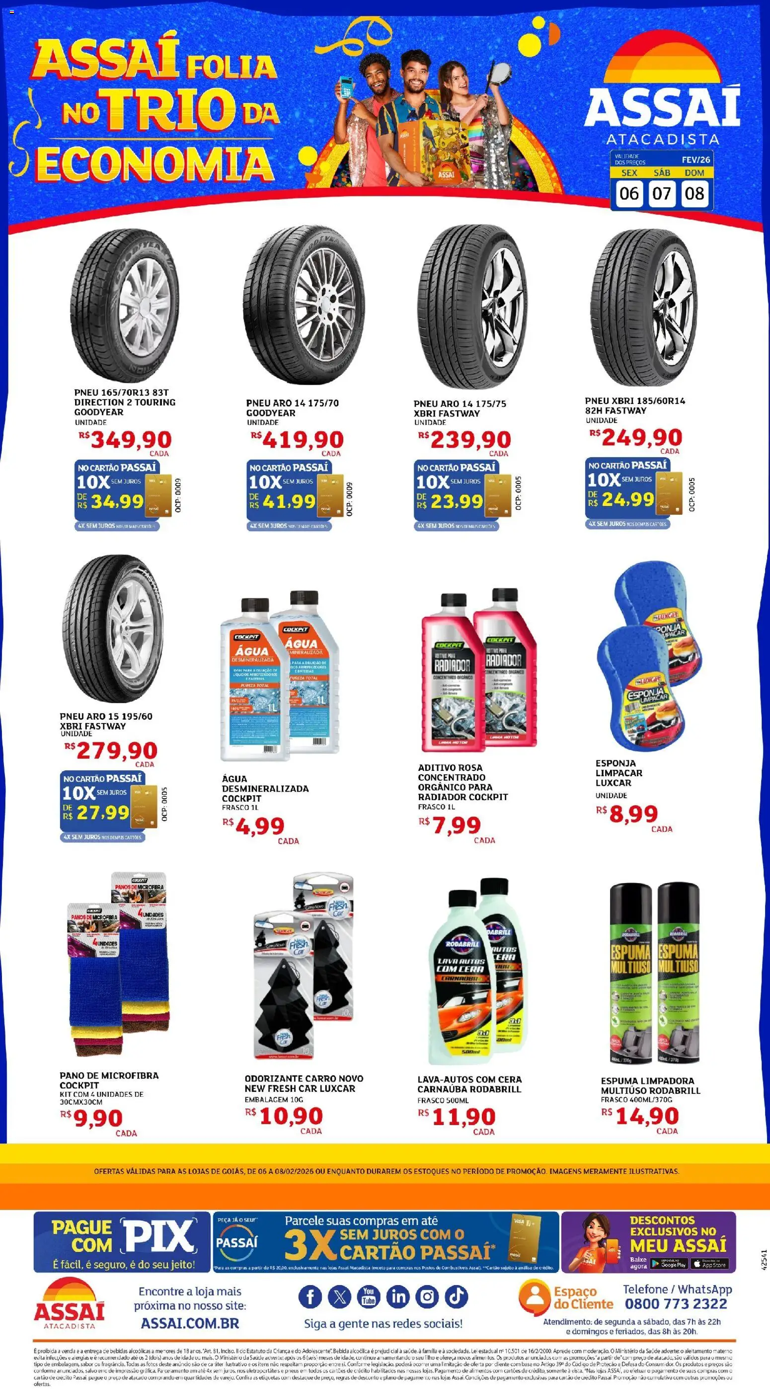 Pré-Visualização do folheto "Encarte - GO" da loja Assaí Atacadista válido a partir de 06/02/2026