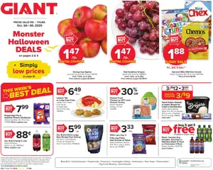 Ad Preview of Giant Weekly Ad from 10/24/2025