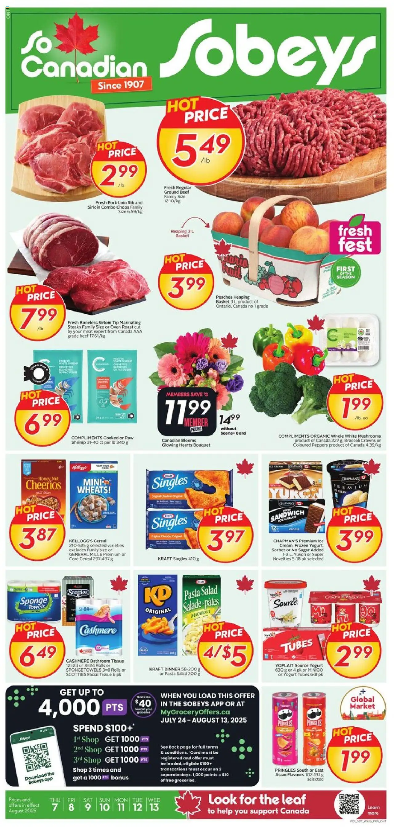 Sobeys flyer valid from Aug 07, 2025 - page number 1