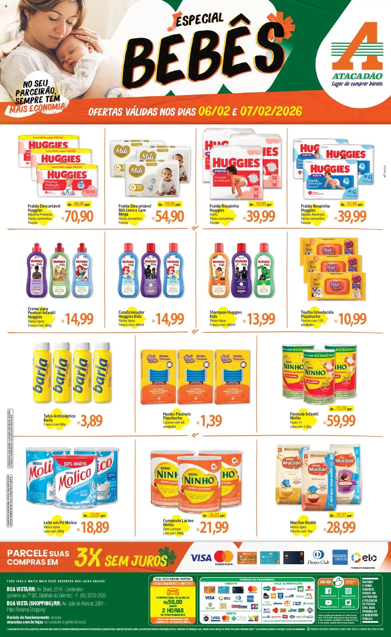 Pré-Visualização do folheto "Ofertas - RR" da loja Atacadão válido a partir de 06/02/2026