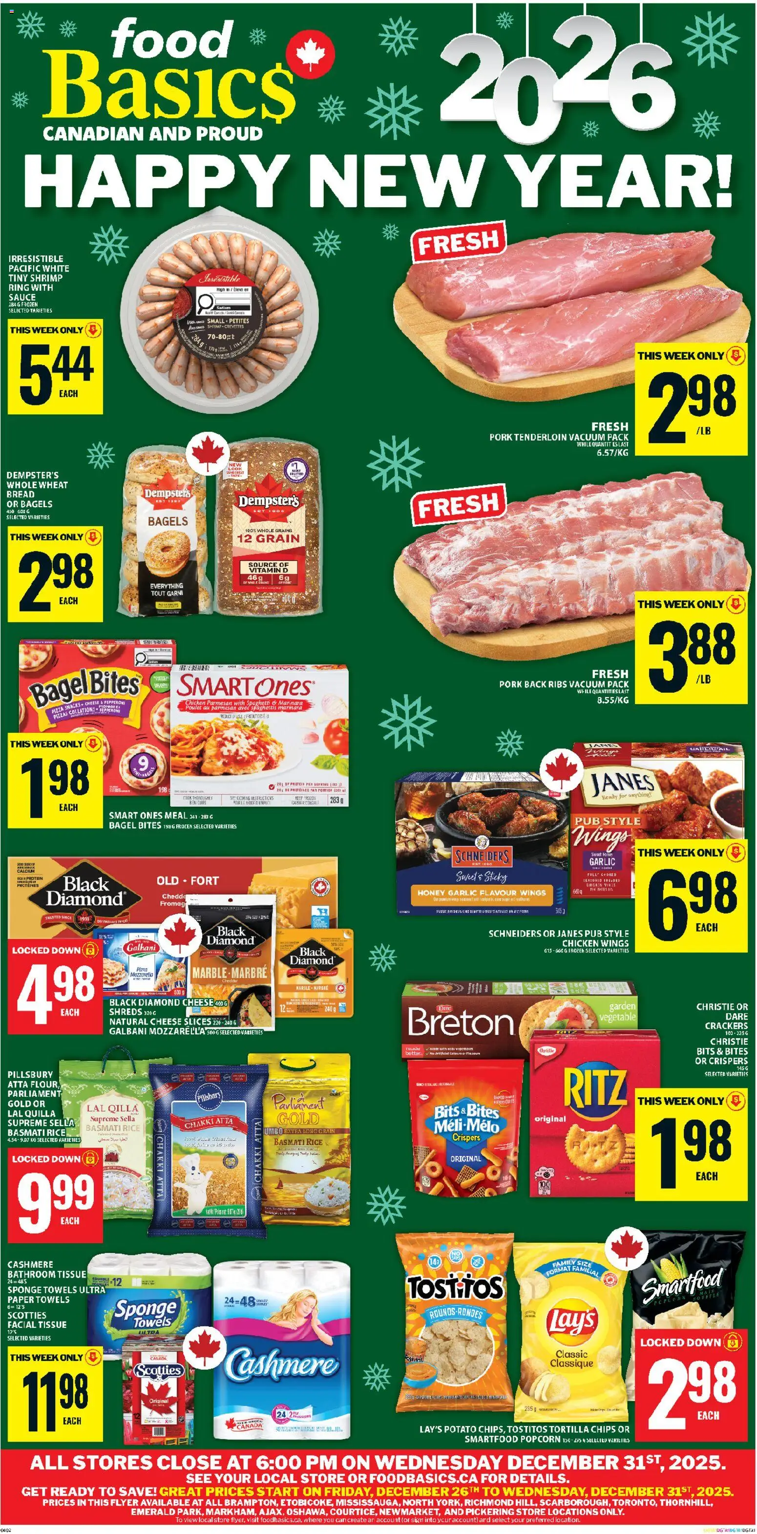Preview of leaflet Ajax from shop Food Basics is valid from Dec 25, 2025