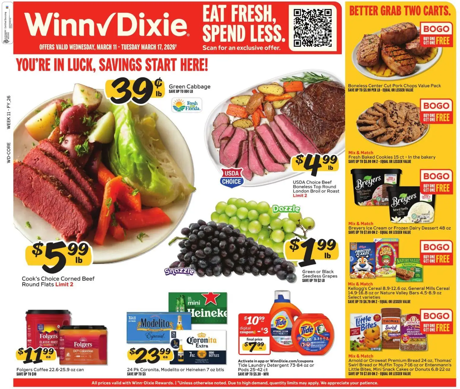 Ad Preview of Winn Dixie Winn Dixie Weekly Ad from 03/11/2026