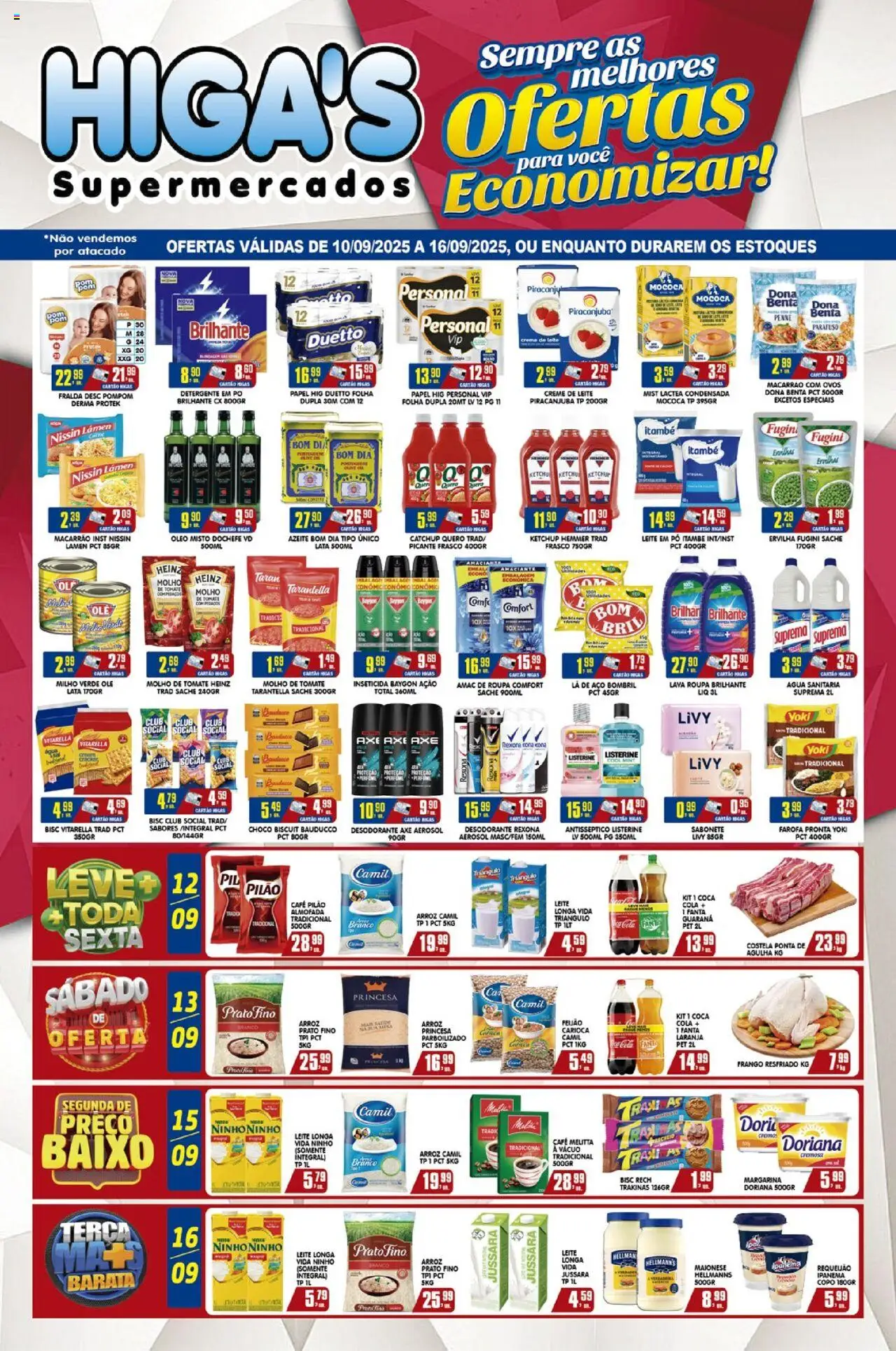 Higa's Supermercado folheto "Ofertas da semana" válido a partir de 10/09/2025 - número de página 1