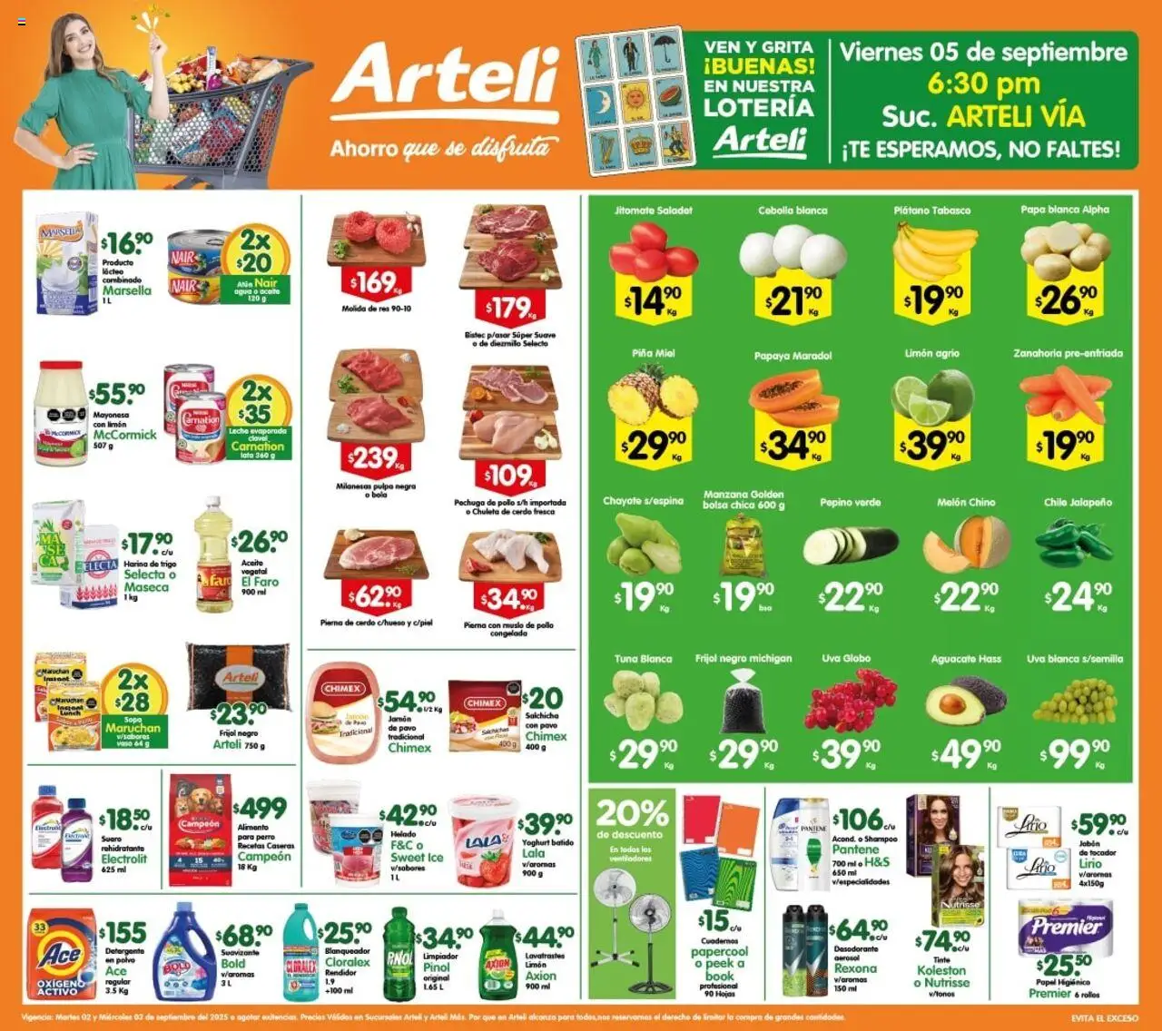 Folleto Tuxpan Arteli y sus promociones válidas desde el 02/09/2025 - Número de página 1