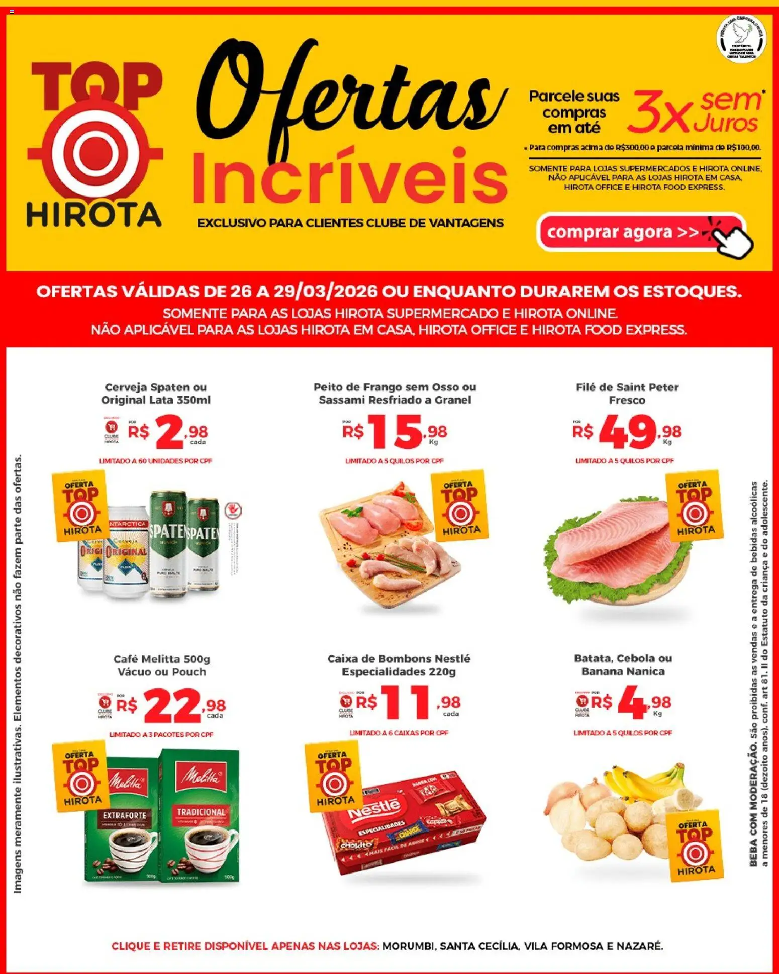 Pré-Visualização do folheto "Hirota Food ofertas Top " da loja Hirota Food válido a partir de 26/03/2026