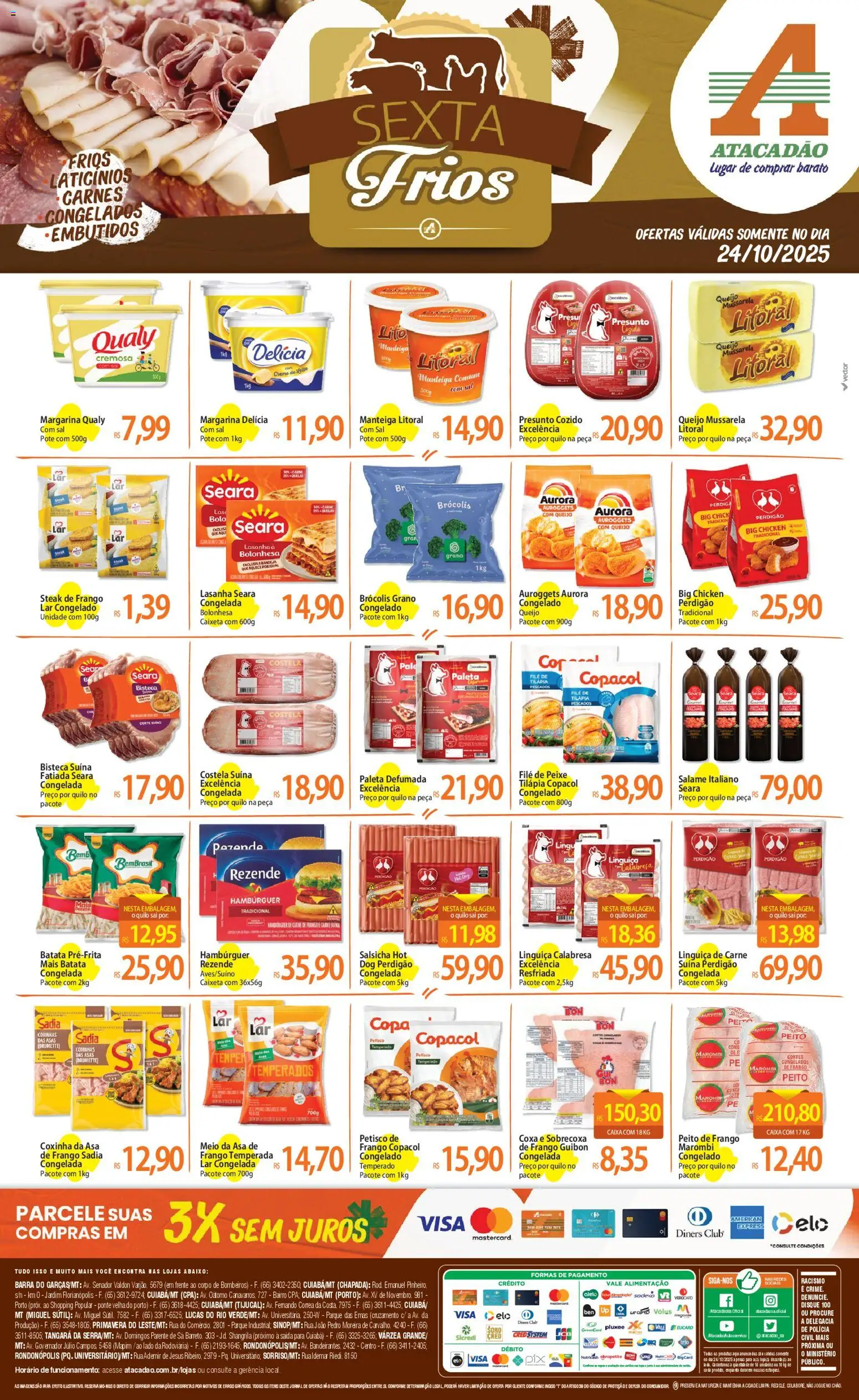 Atacadão folheto "Ofertas - MT" válido a partir de 24/10/2025 - número de página 1