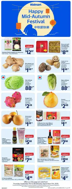 Preview of leaflet Grocery Flyer from shop Walmart is valid from Sep 11, 2025
