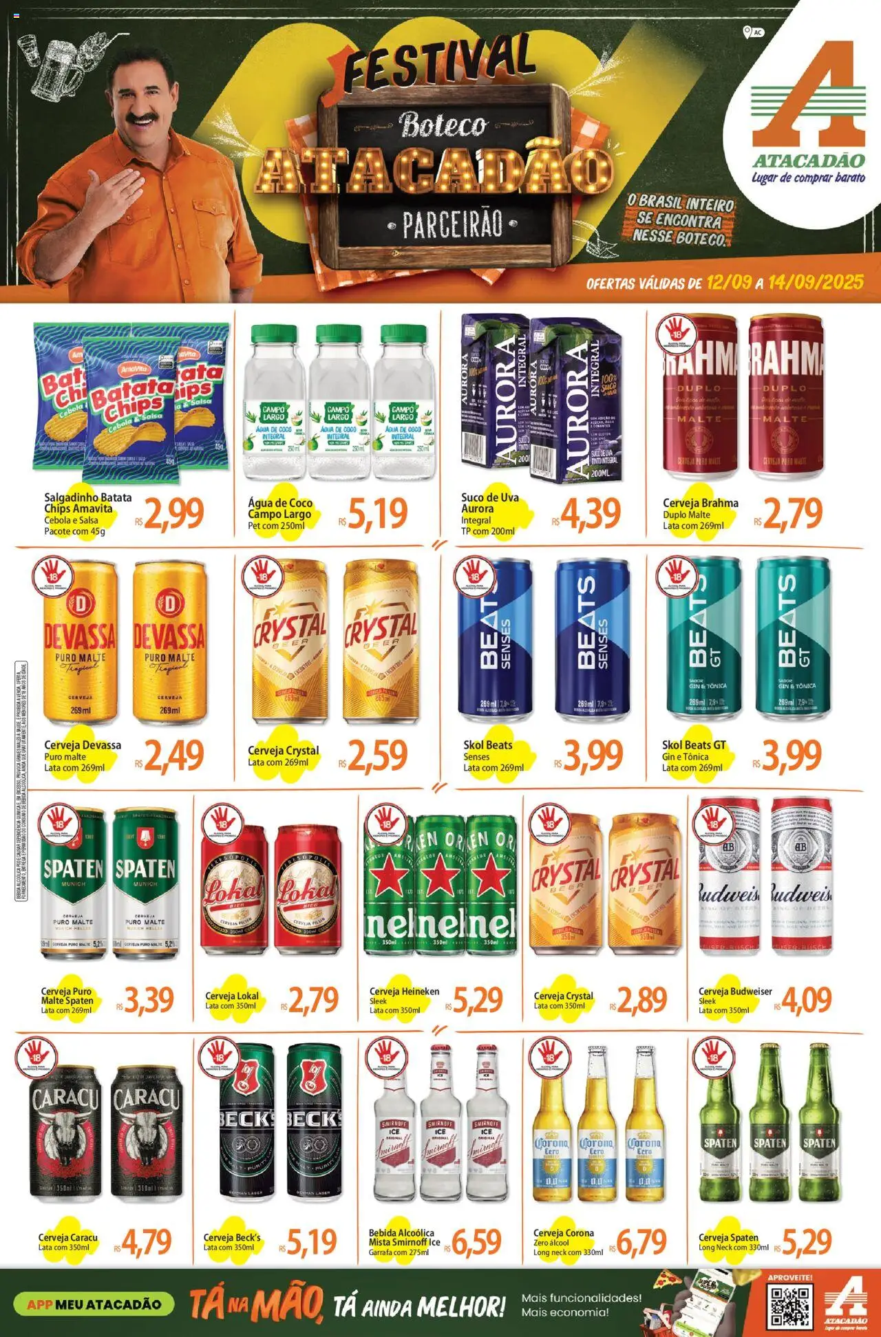 Atacadão folheto "Ofertas - AC" válido a partir de 12/09/2025 - número de página 1 - Coco, Cerveja, Água, Água de coco, Álcool, Batata, Salsa, Cerveja Corona