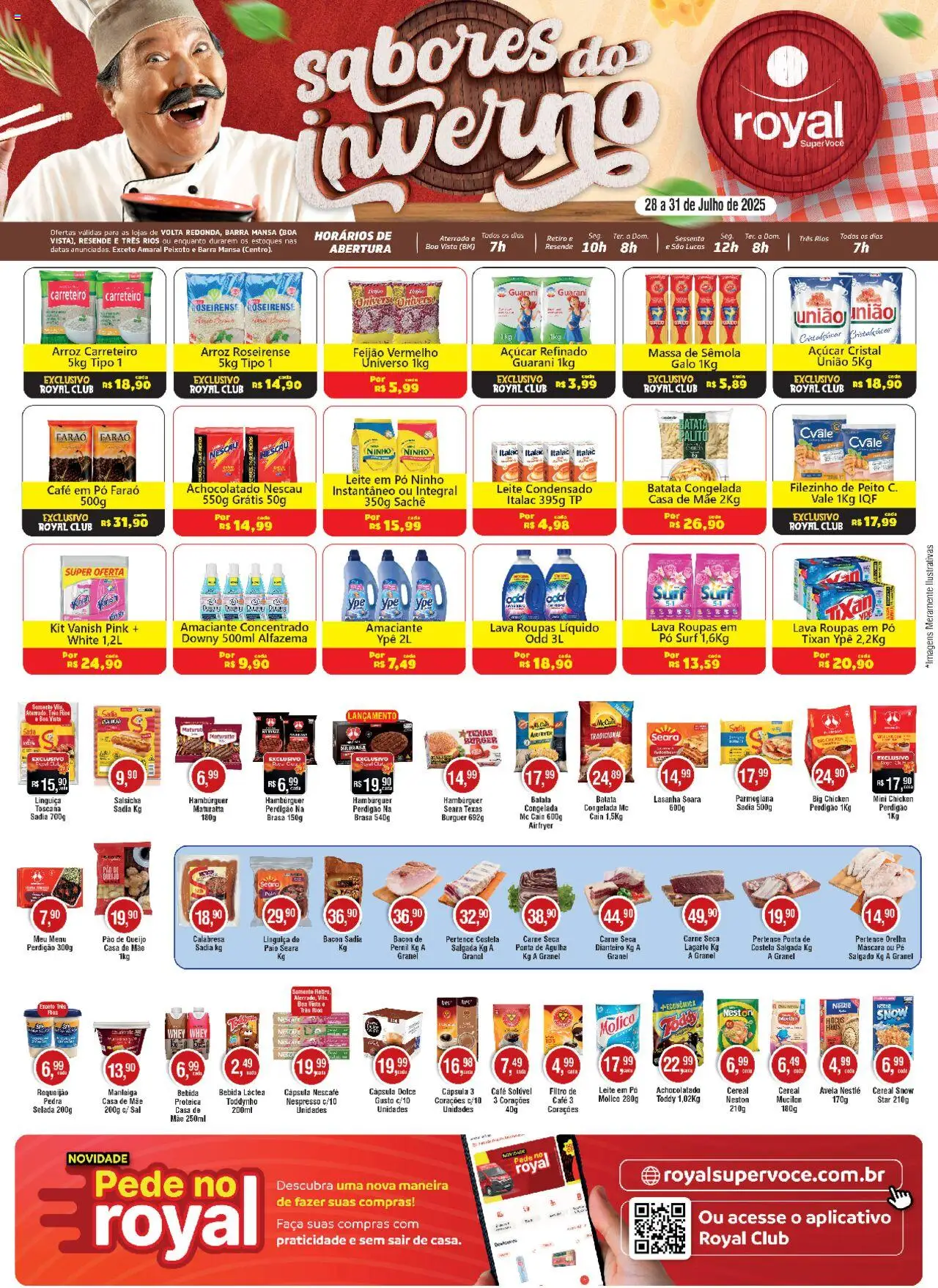 Royal Supermercados folheto "Ofertas da semana" válido a partir de 28/07/2025 - número de página 1