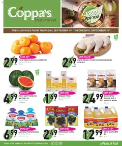 Preview of leaflet Weekly flyer / circulaire from shop Coppas Fresh Market is valid from Sep 04, 2025