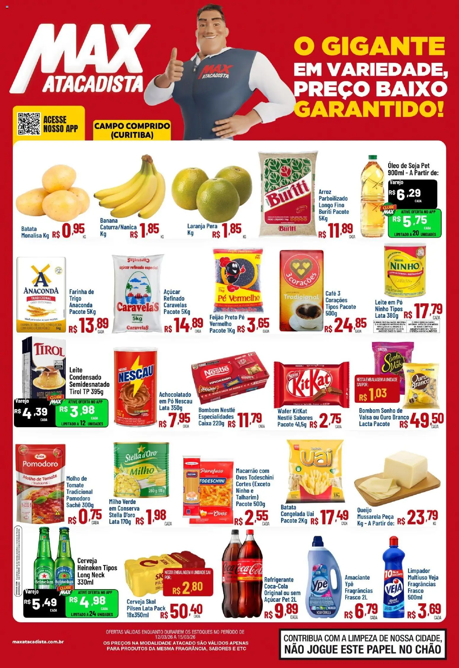 Pré-Visualização do folheto "Max Atacadista ofertas FDS" da loja Max Atacadista válido a partir de 12/03/2026