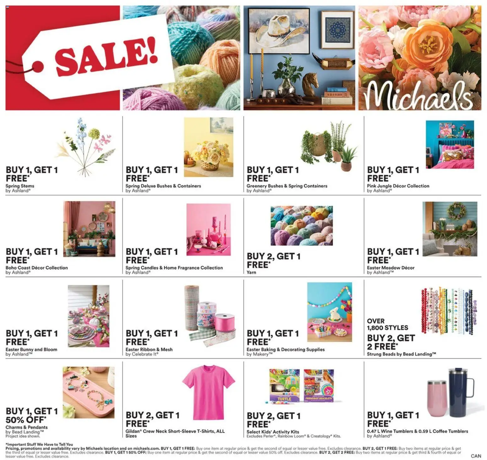 Ad Preview of Michaels Ad from 02/13/2026 - Coffee, Wine, Candles, Yarn, Fragrance