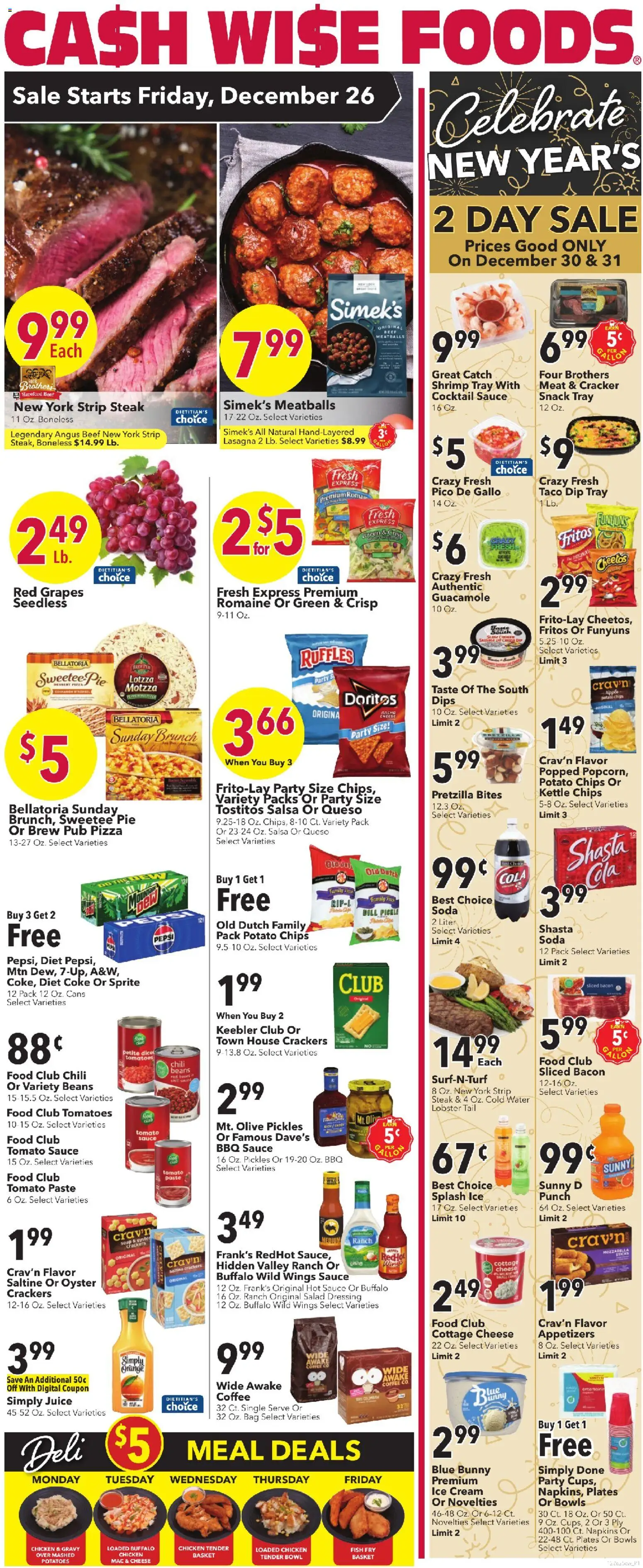 Ad Preview of Cash Wise Weekly Ad from 12/26/2025
