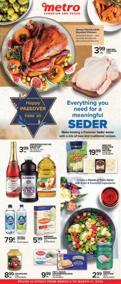 Preview of leaflet Metro Passover Flyer - Alma from shop Metro is valid from Mar 05, 2026