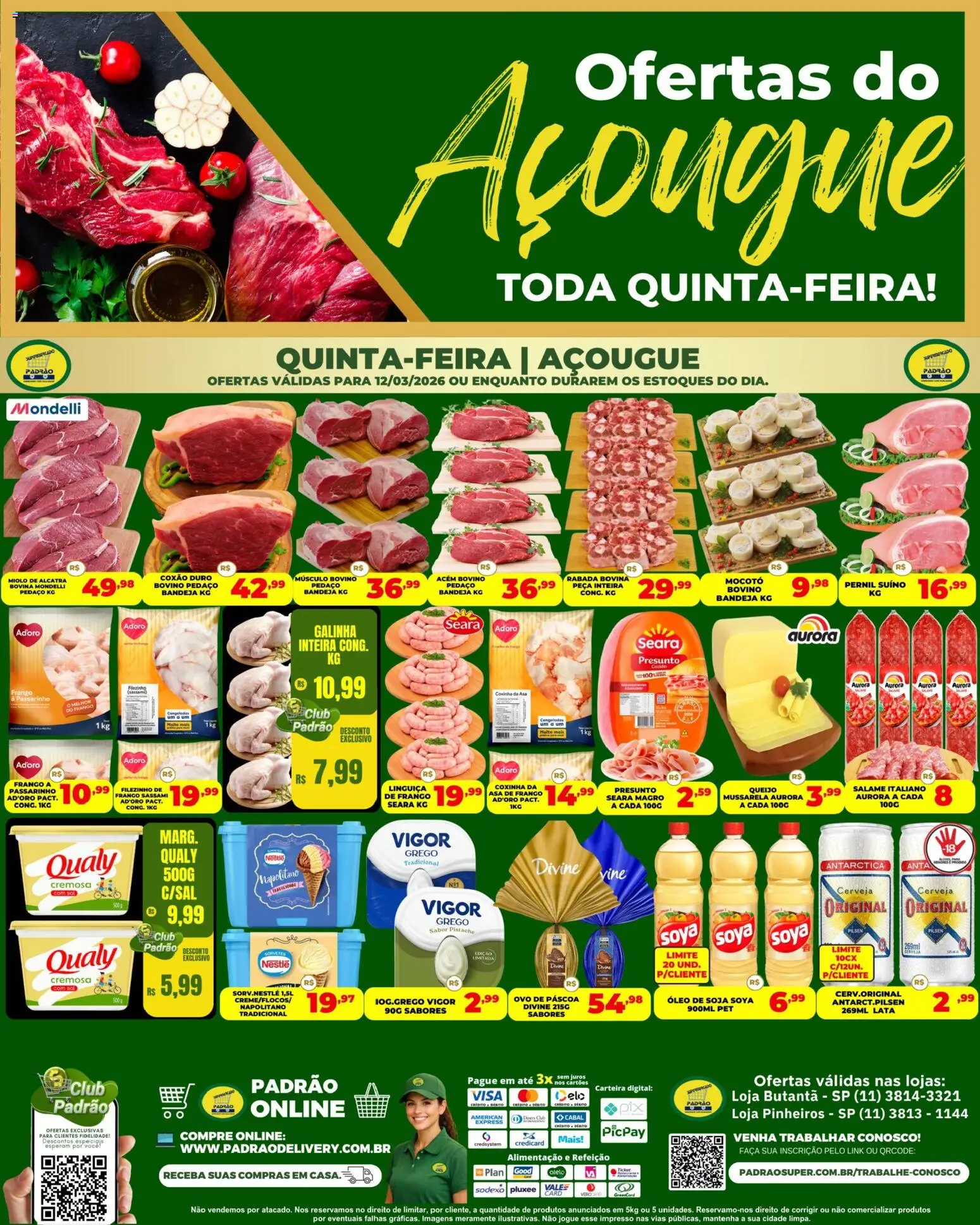 Pré-Visualização do folheto "Supermercado Padrão ofertas do Açougue" da loja Supermercado Padrão válido a partir de 12/03/2026