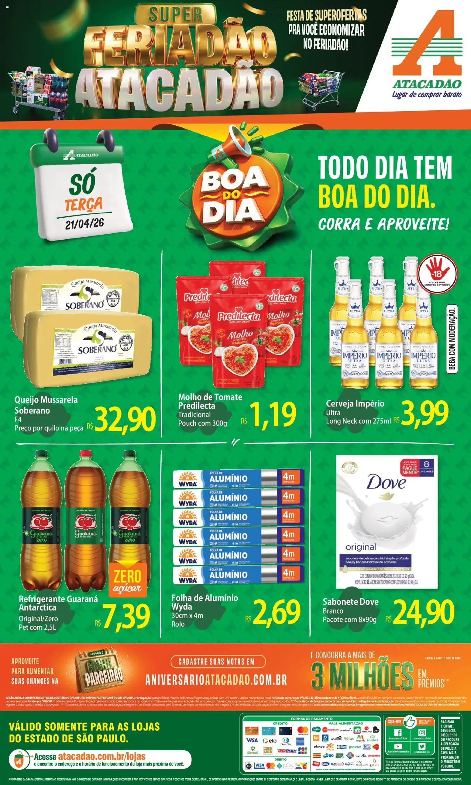 Pré-Visualização do folheto "Atacadão ofertas - SP" da loja Atacadão válido a partir de 21/04/2026