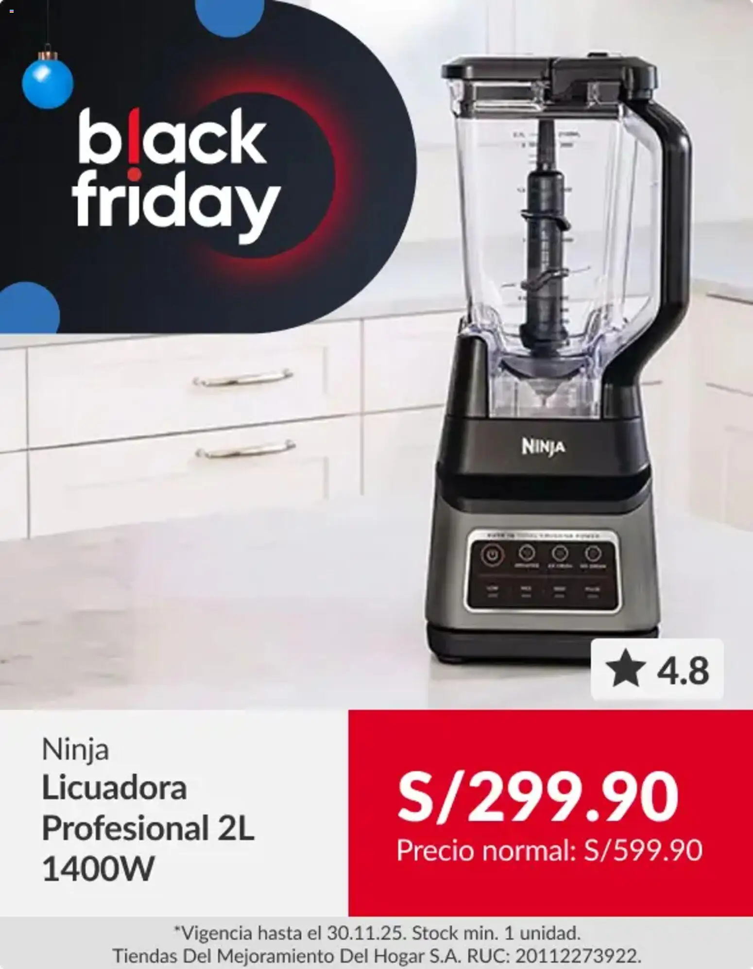 Vista previa de Black Friday de la tienda Sodimac válido desde 24/11/2025