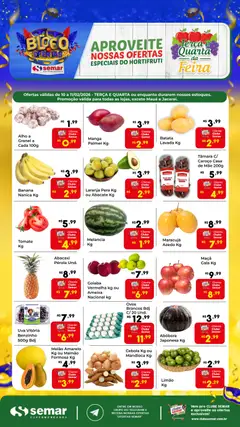 Pré-Visualização do folheto "Ofertas Terça e Quarta da Feira" da loja Semar Supermercado válido a partir de 10/02/2026