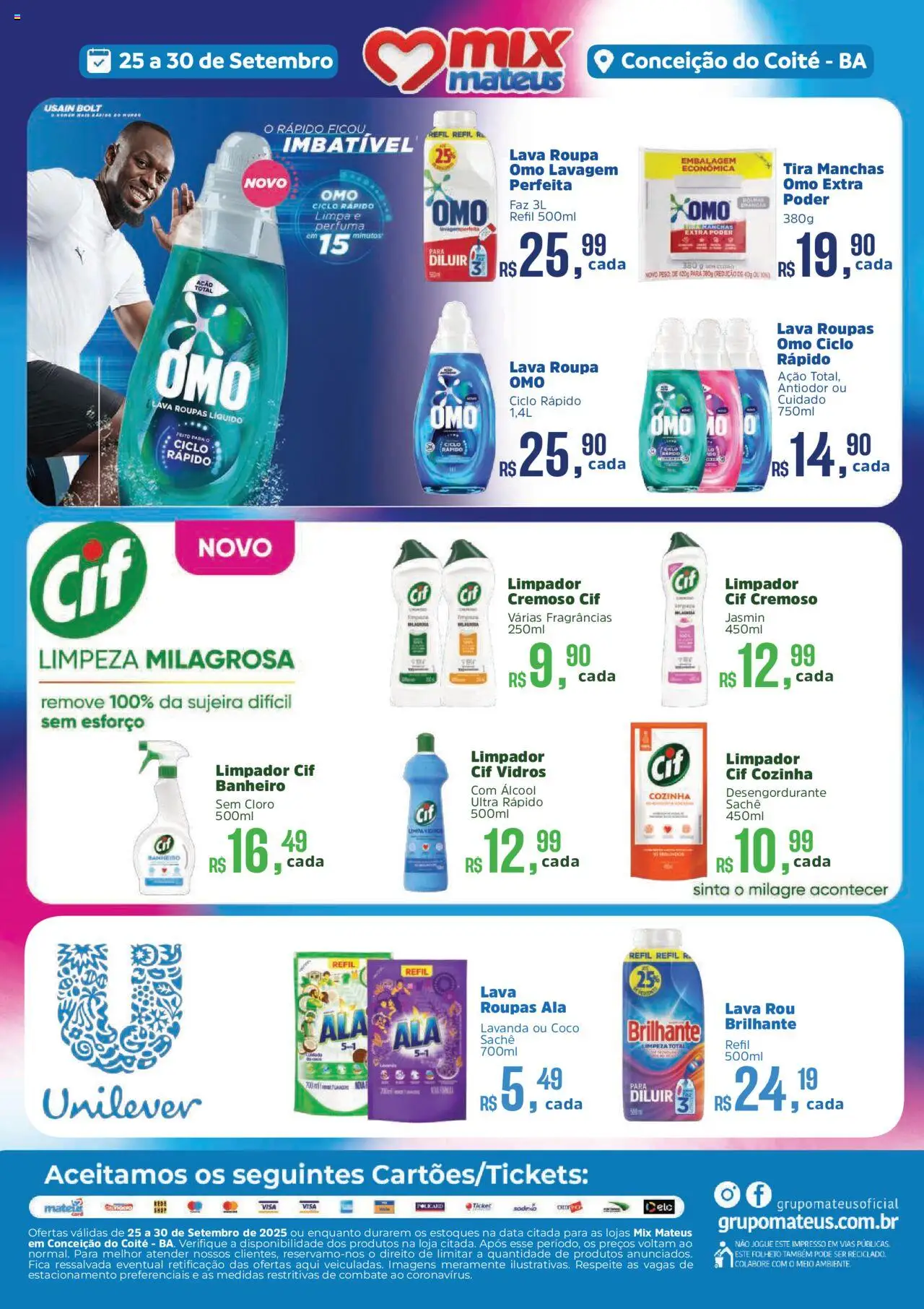 Mateus folheto "Ofertas Especial Unilever" válido a partir de 25/09/2025 - número de página 1