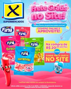 Pré-Visualização do folheto "X Supermercados ofertas Frete grátis" da loja X Supermercados válido a partir de 09/03/2026