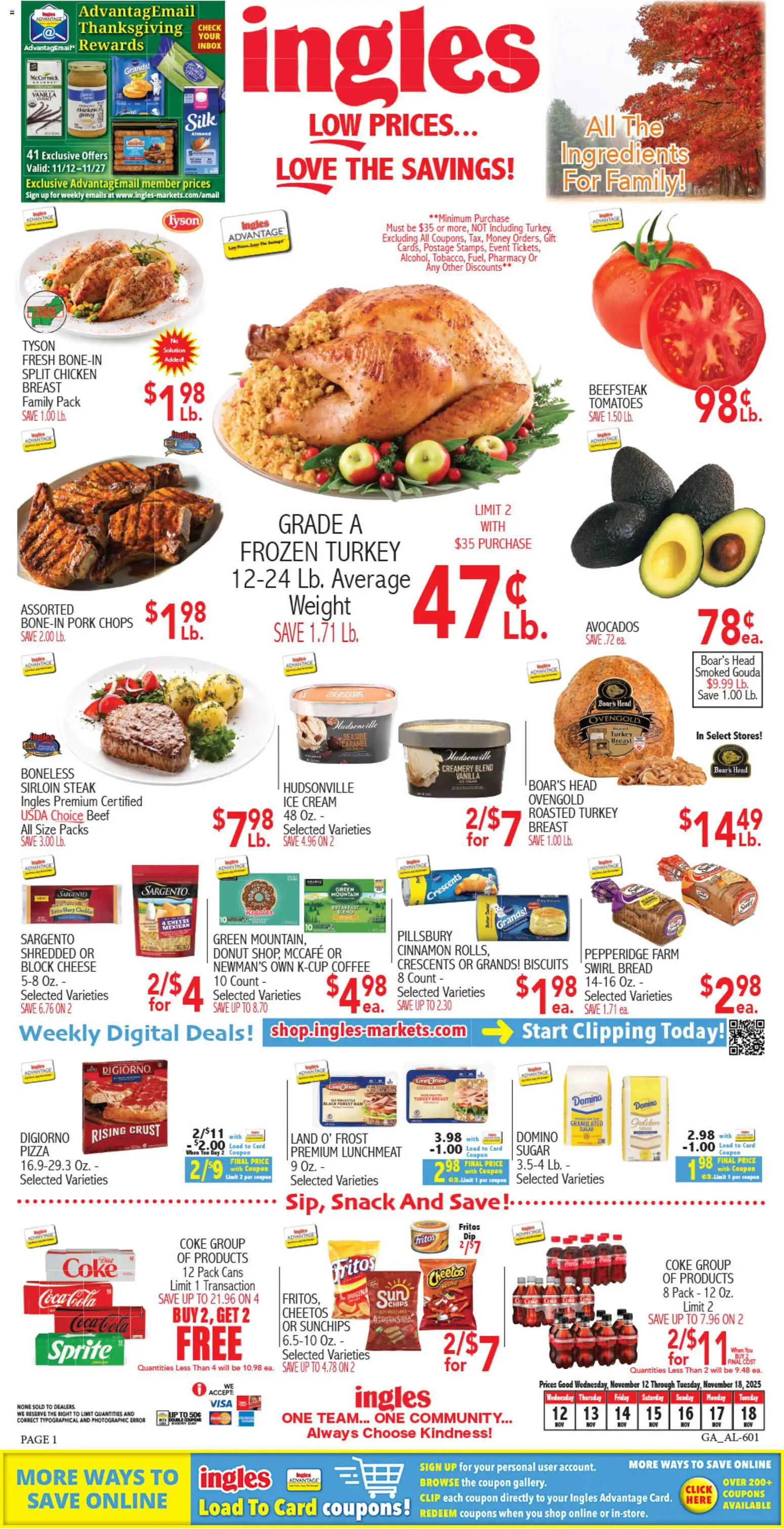 Ad Preview of Ingles Weekly Ad from 11/12/2025
