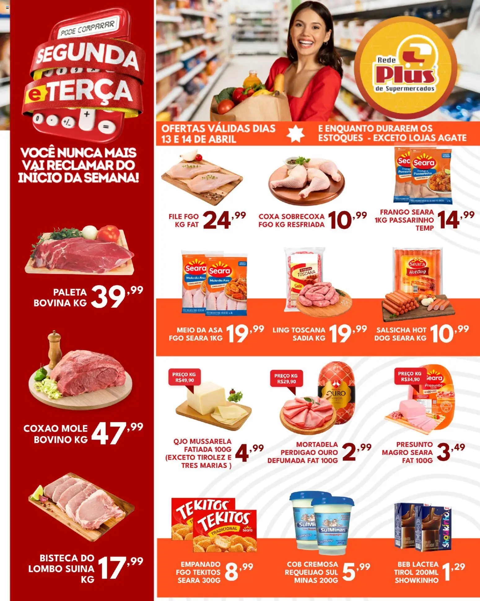 Pré-Visualização do folheto "Rede Plus Supermercados - Ofertas da semana" da loja Rede Plus Supermercados válido a partir de 13/04/2026