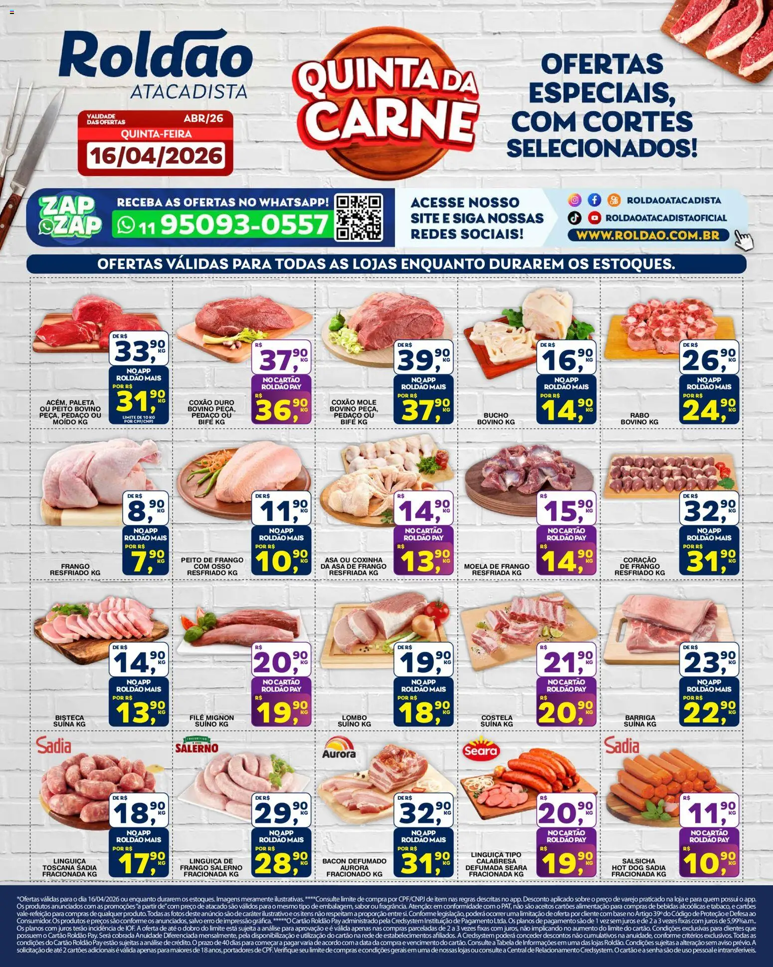 Pré-Visualização do folheto "Roldão ofertas Quinta Da Carne" da loja Roldão válido a partir de 16/04/2026