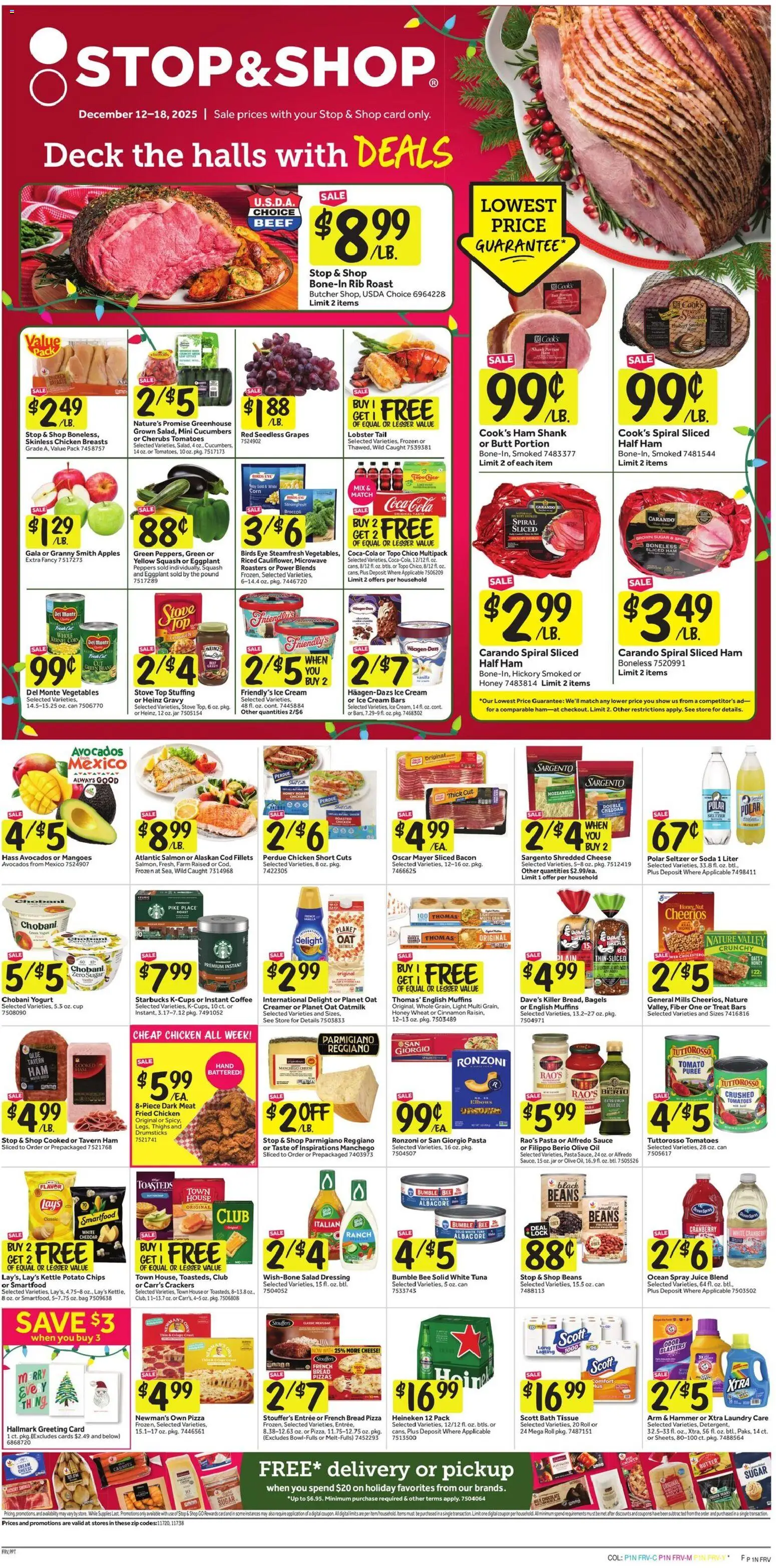 Ad Preview of Stop & Shop Weekly Circular - NY from 12/12/2025 - Chocolate, Salad, Peppers, Eggplant, Crackers, Muffins, Parmigiano Reggiano, Chicken