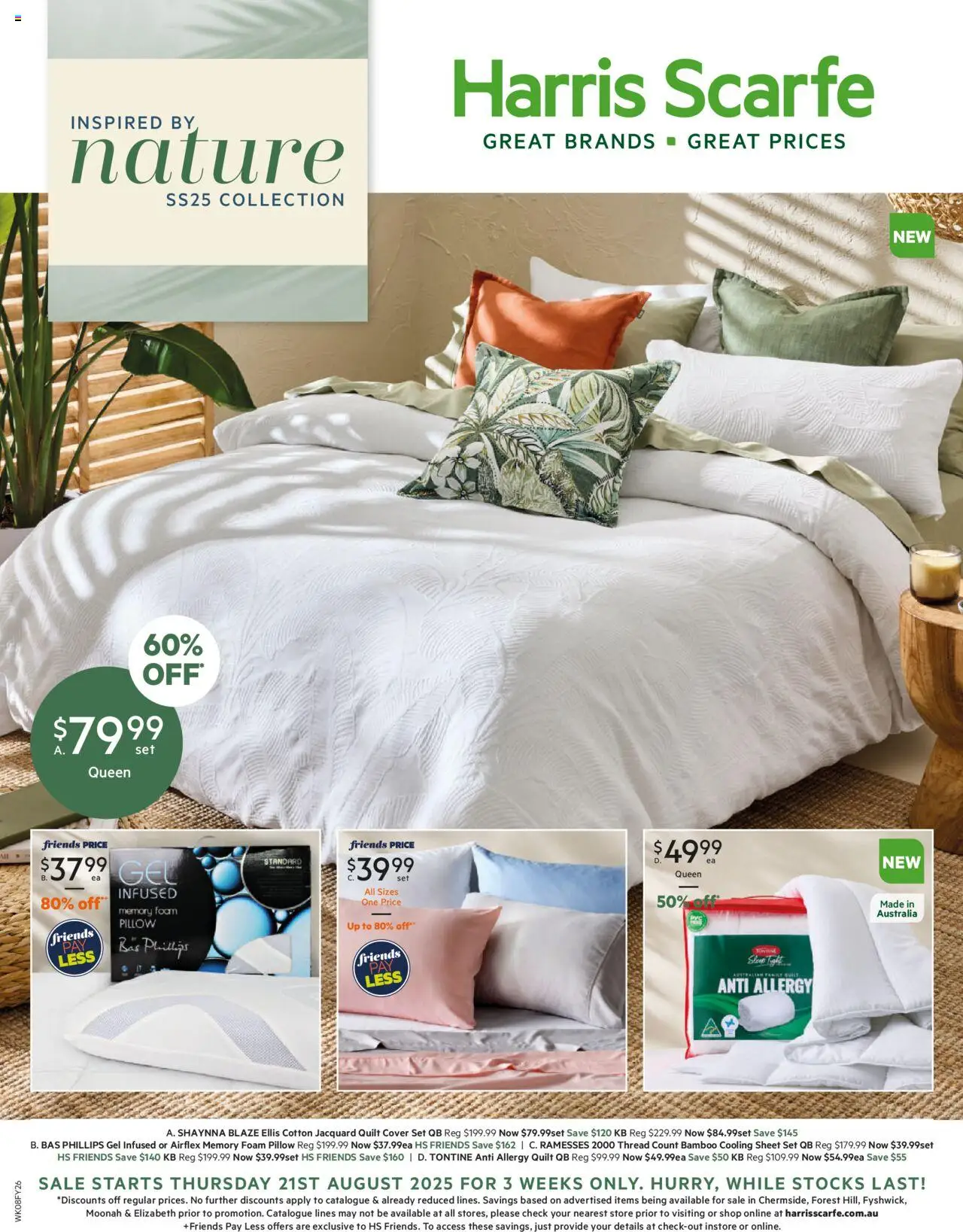 Harris Scarfe catalogue valid from 21/08/2025 - page 1