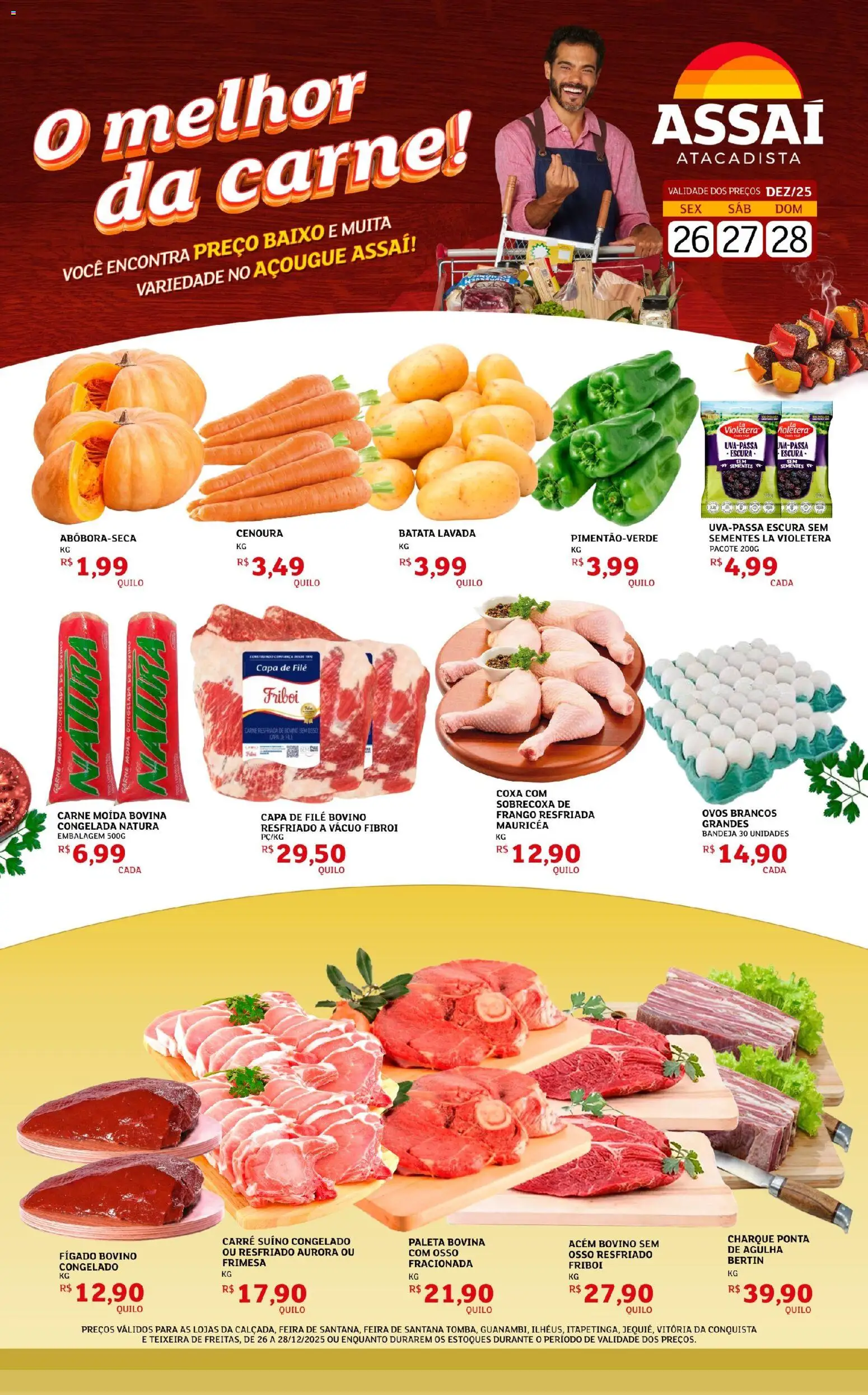 Pré-Visualização do folheto "Encarte - BA" da loja Assaí Atacadista válido a partir de 26/12/2025