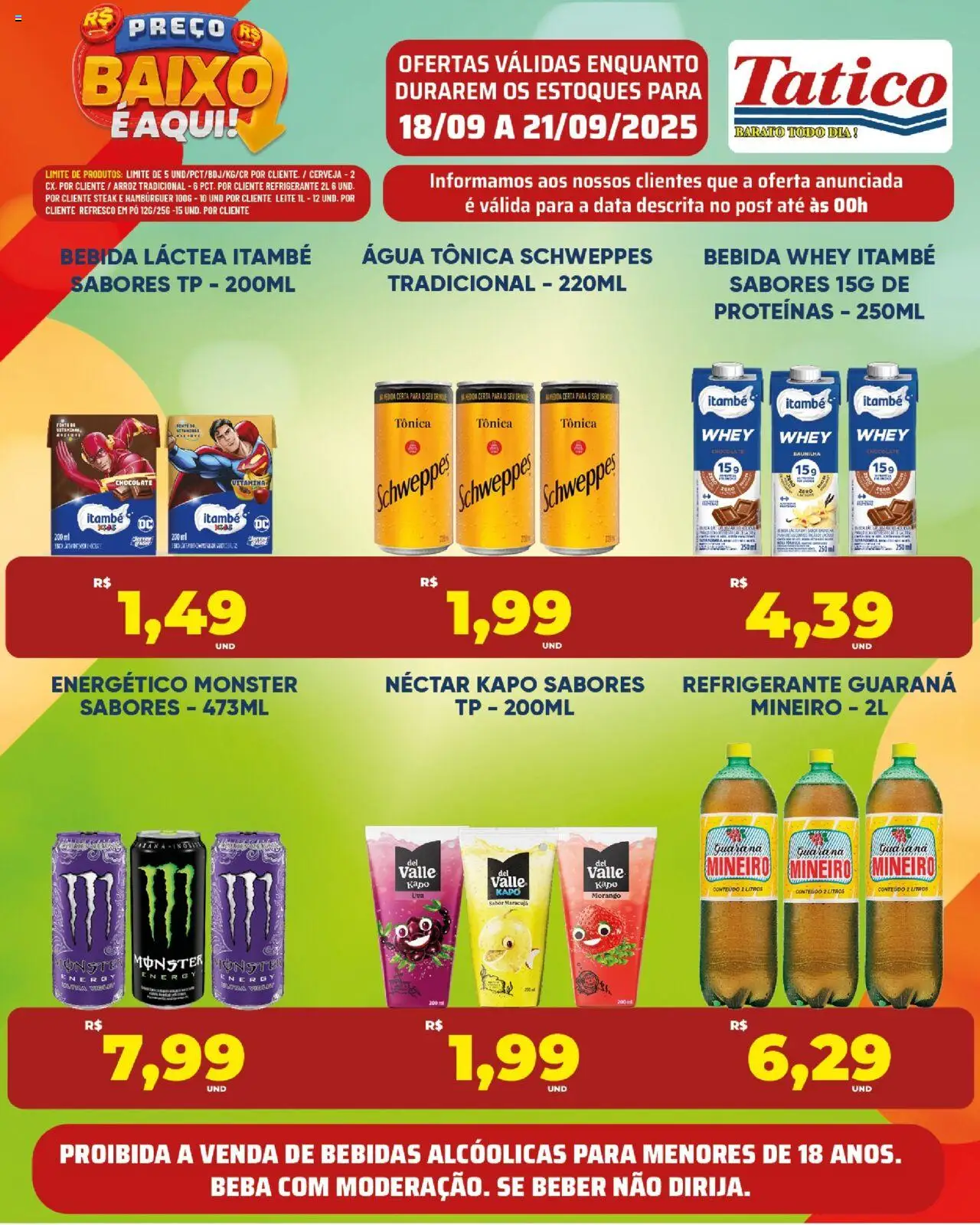 Tatico folheto "Ofertas Fim de Semana" válido a partir de 18/09/2025 - número de página 1