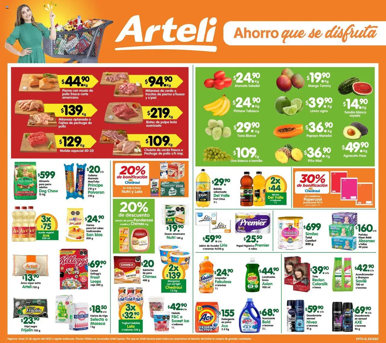 Folleto Express Arteli y sus promociones válidas desde el 25/08/2025 - Número de página 1