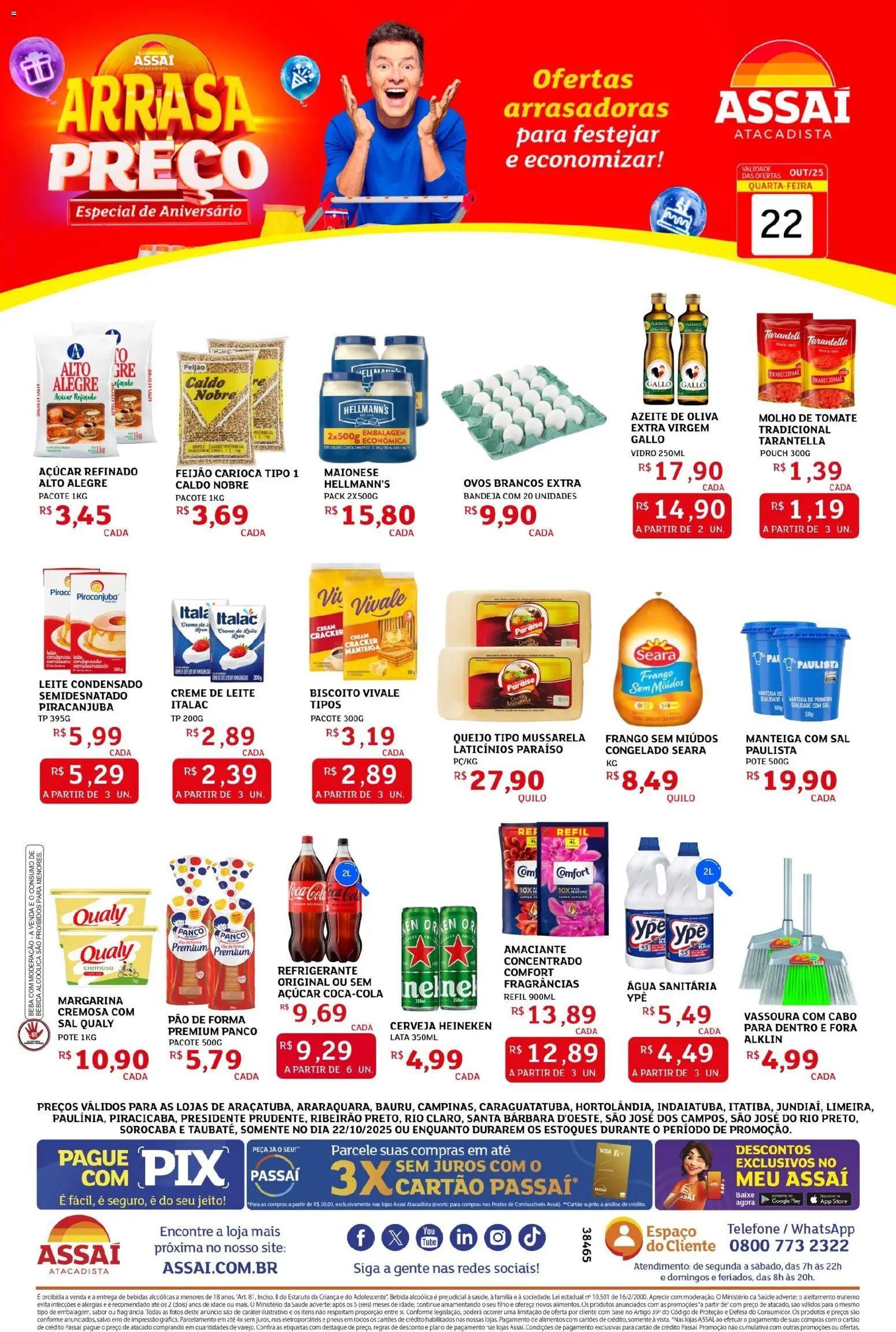 Assaí Atacadista folheto "Encarte - SP" válido a partir de 22/10/2025 - número de página 1