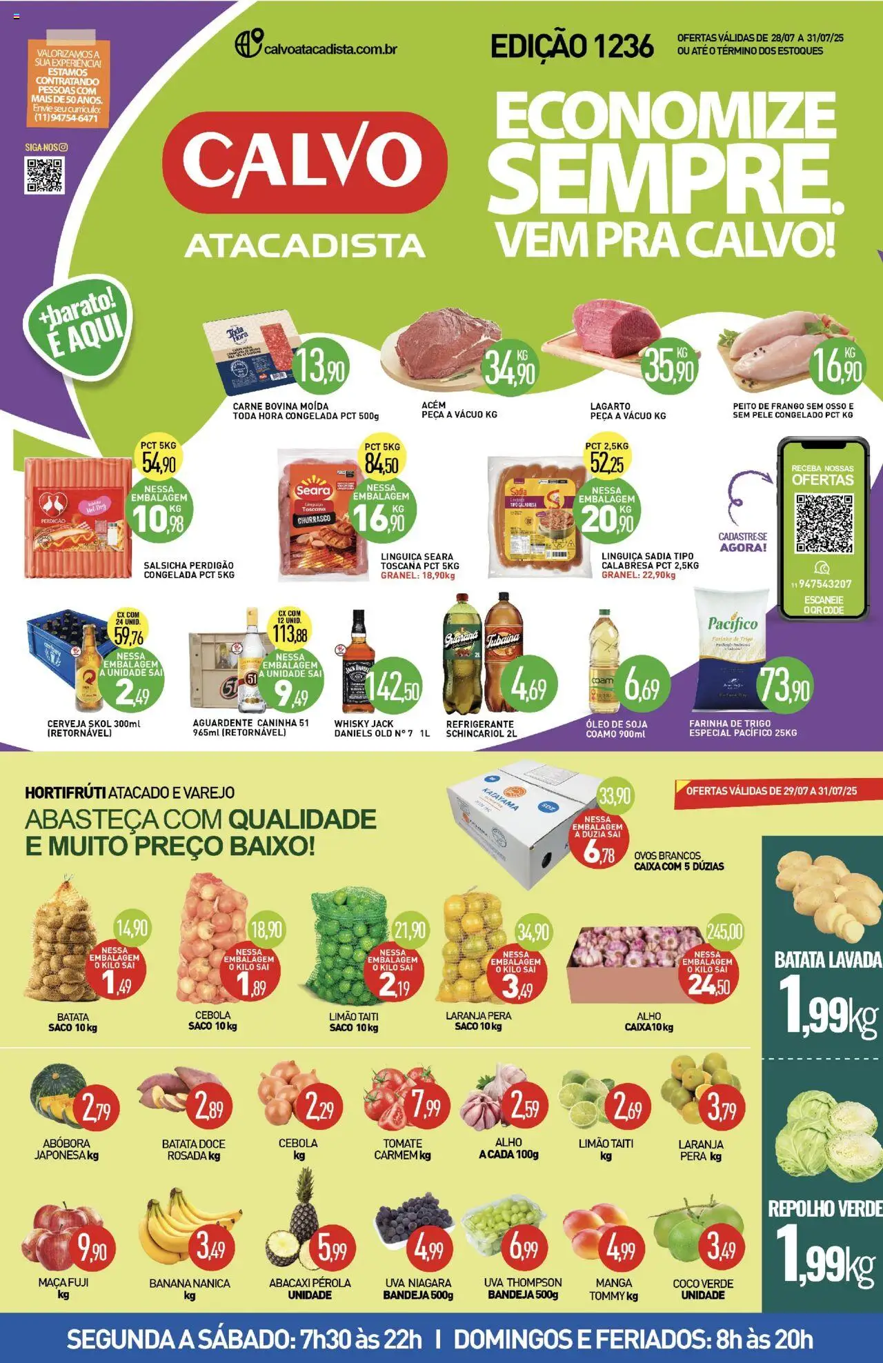 Calvo Atacadista folheto "Ofertas da semana" válido a partir de 28/07/2025 - número de página 1