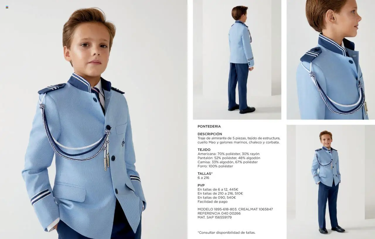 Catálogo Comuniones Nino 2025 El Corte Inglés y sus promociones válidas desde el 08/01/2025 - Número de página 4 - Camisa, Traje, Chaleco, Algodón