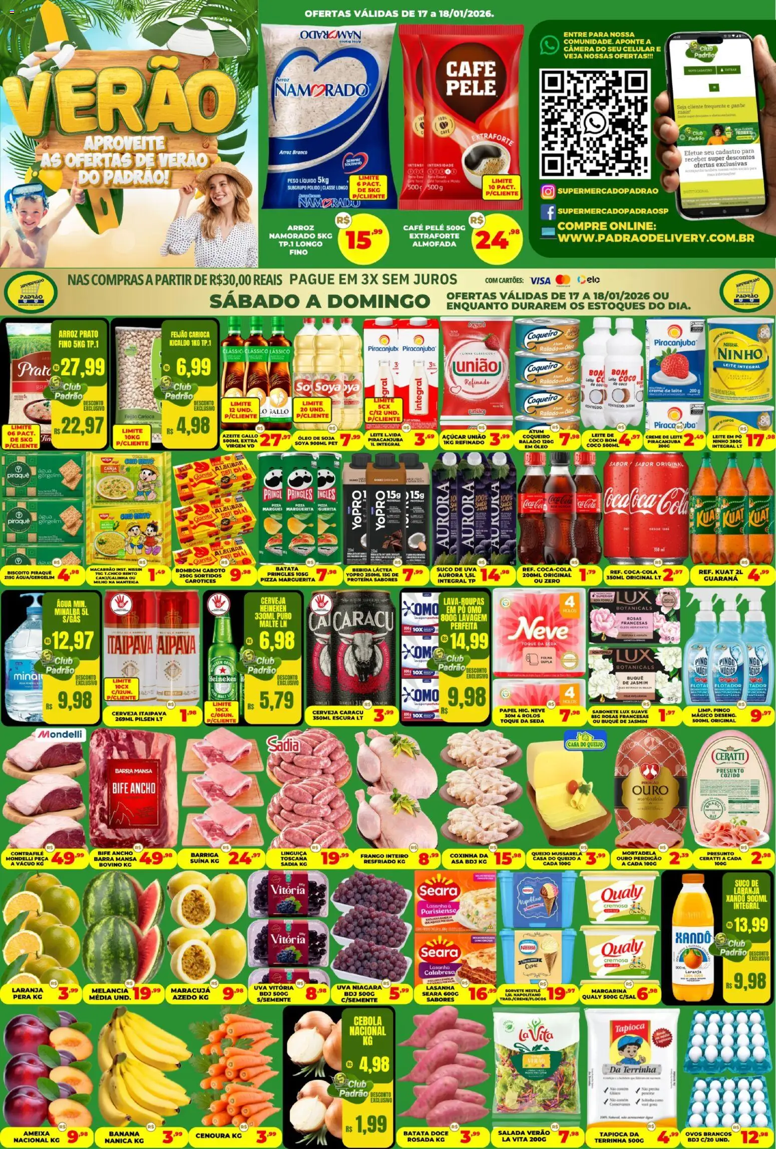 Pré-Visualização do folheto "Ofertas da semana" da loja Supermercado Padrão válido a partir de 17/01/2026