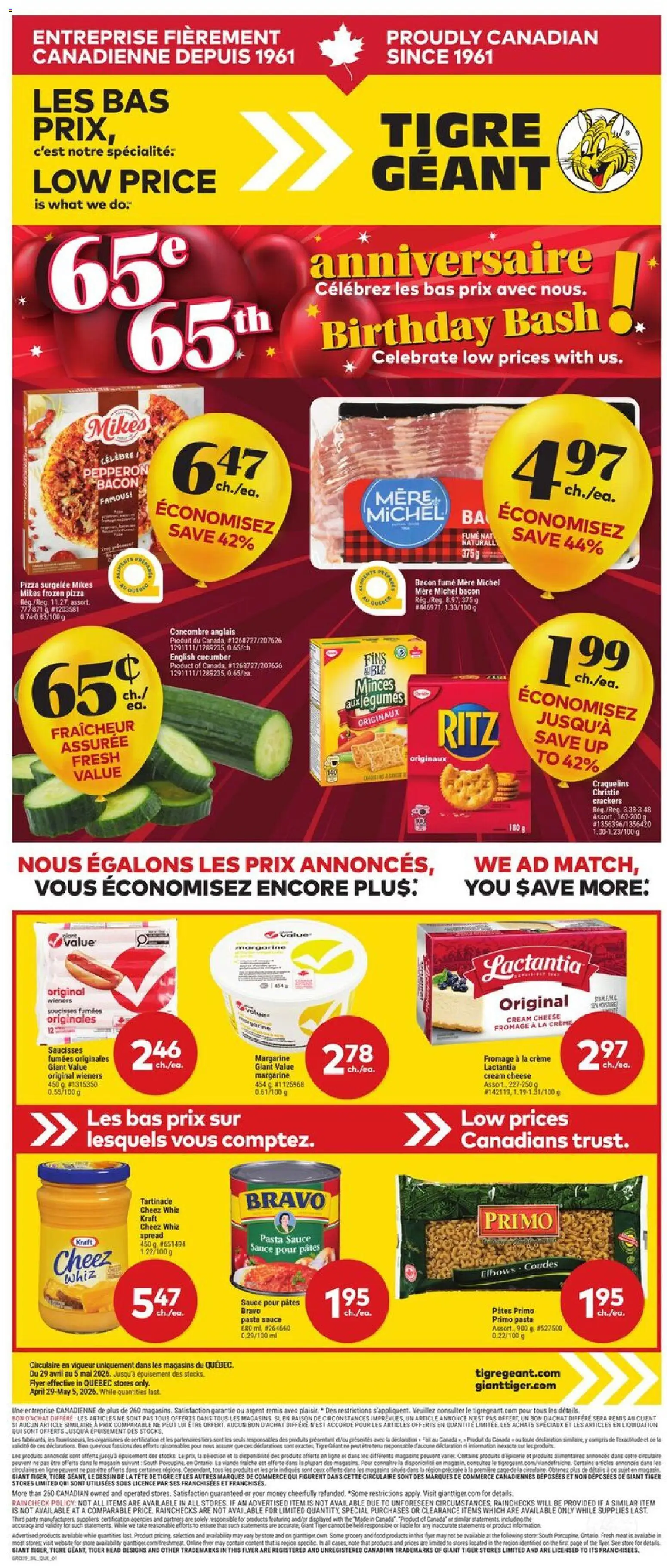Preview of leaflet Giant Tiger weekly flyer / circulaire from shop Giant Tiger is valid from Apr 29, 2026