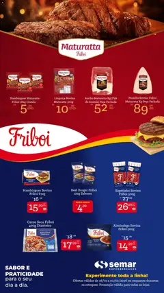 Pré-Visualização do folheto "Ofertas Friboi" da loja Semar Supermercado válido a partir de 28/01/2026