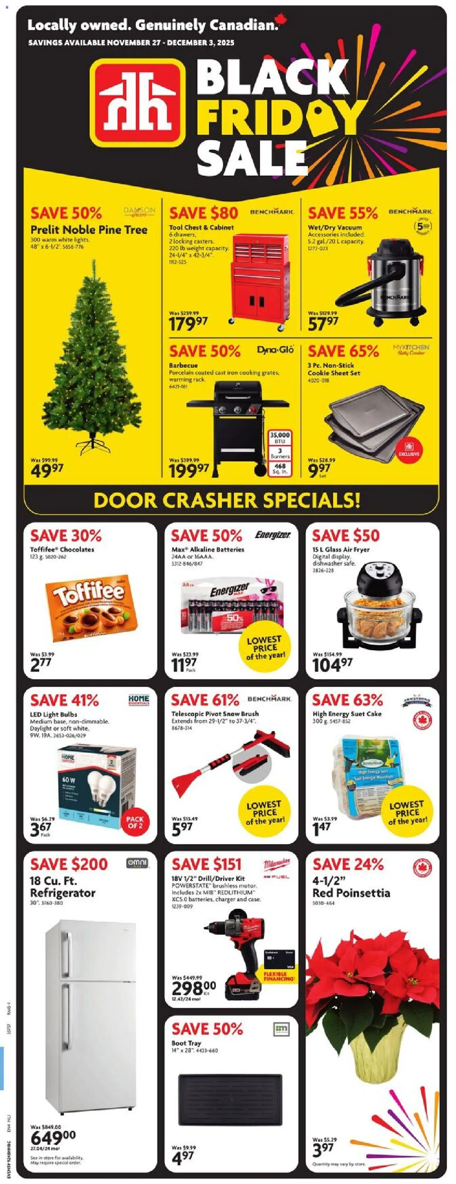 Preview of leaflet Weekly flyer / circulaire from shop Home Hardware is valid from Nov 27, 2025