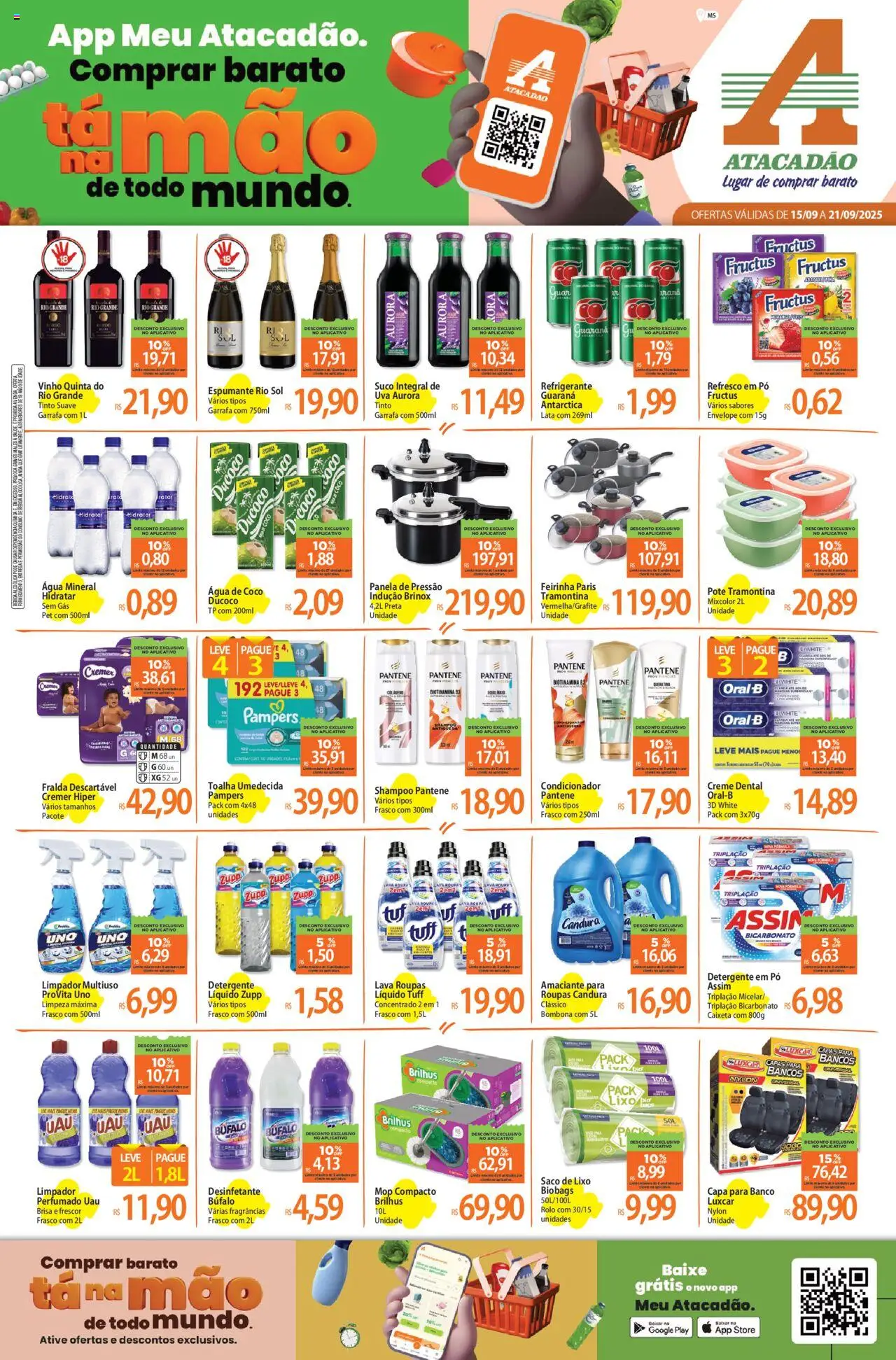 Atacadão folheto "Ofertas - MS" válido a partir de 15/09/2025 - número de página 1