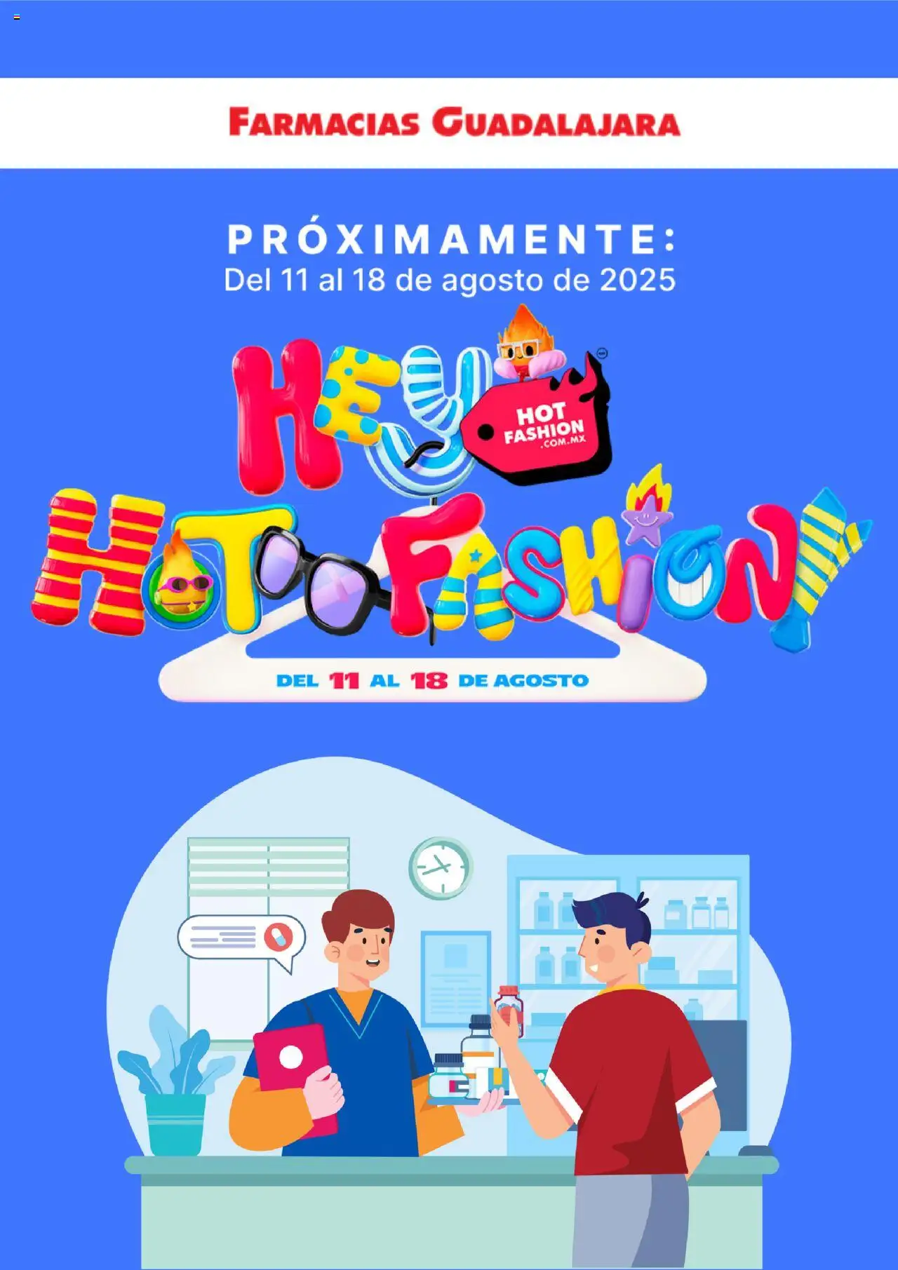 Hot Sale aviso Farmacia Guadalajara y sus promociones válidas desde el 07/08/2025 - Número de página 1
